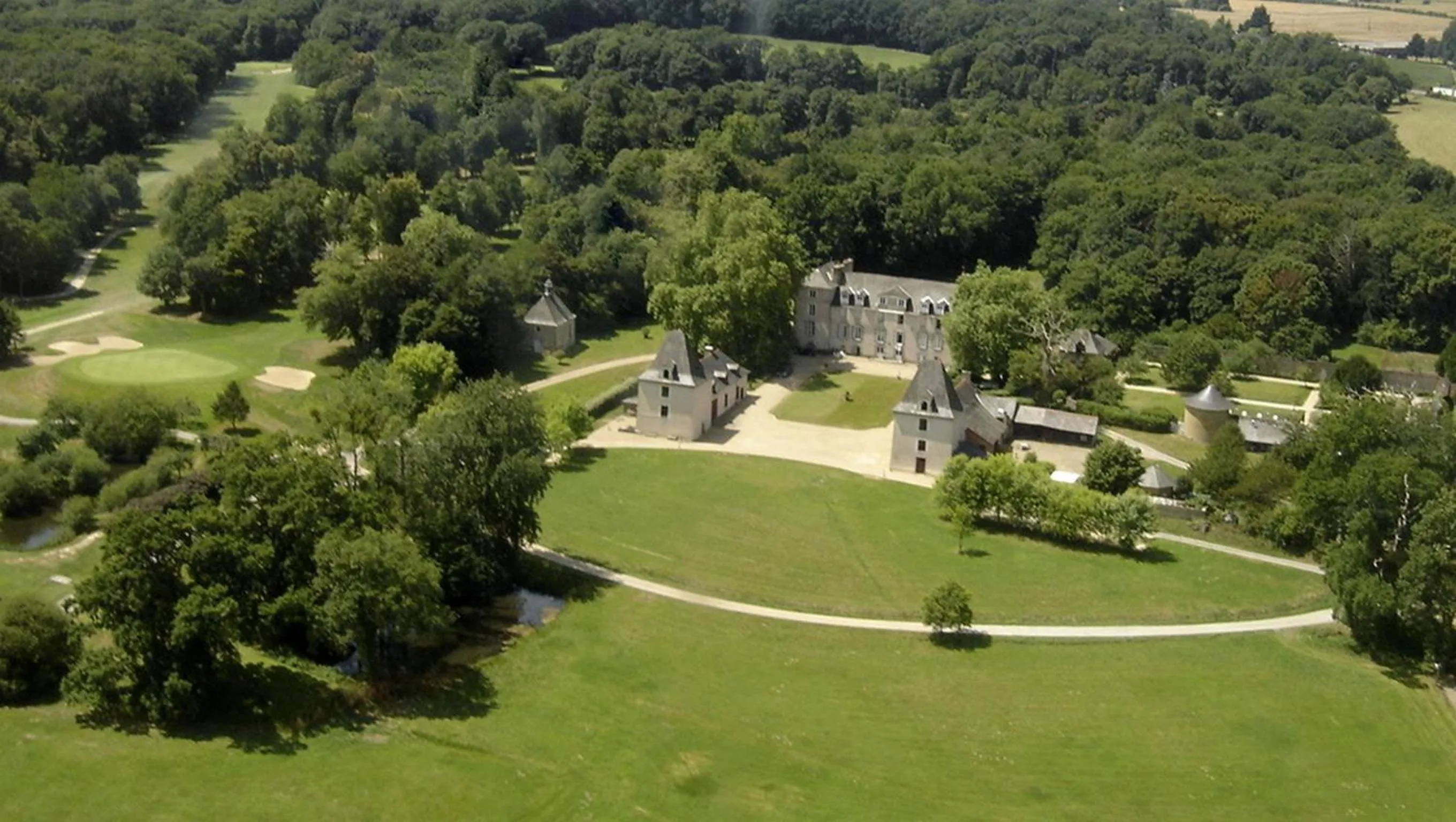 Bird's eye view in Appartement Domaine de la Freslonnière