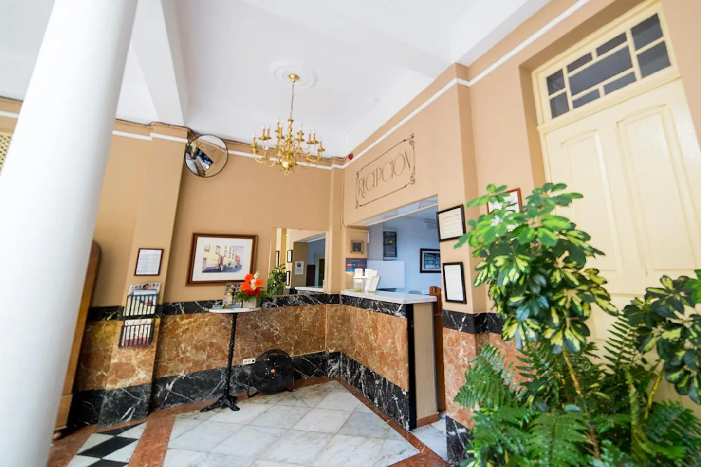 Lobby or reception in Hotel Aguere
