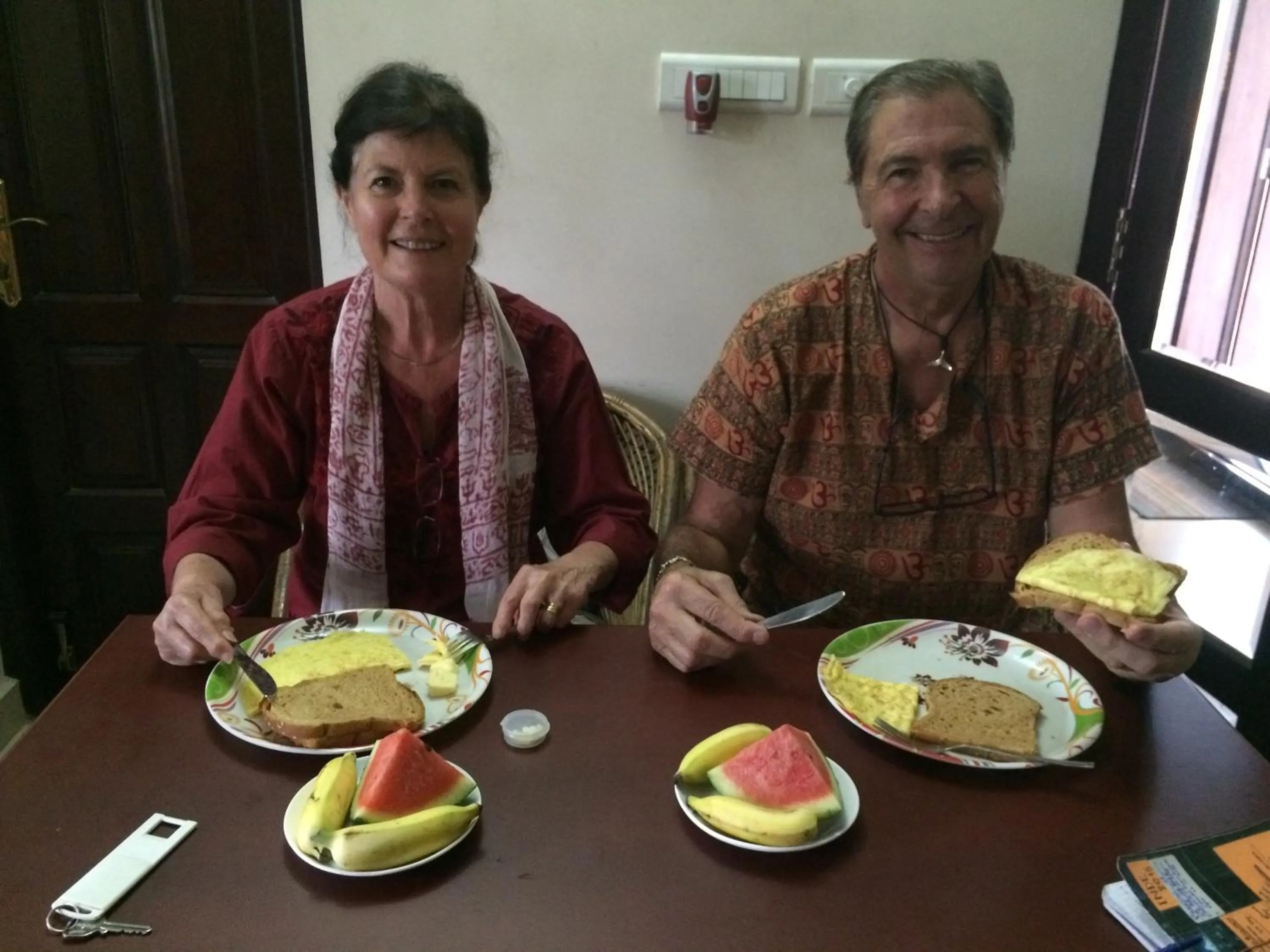 Asian breakfast in Elim Homestay Fort Kochi