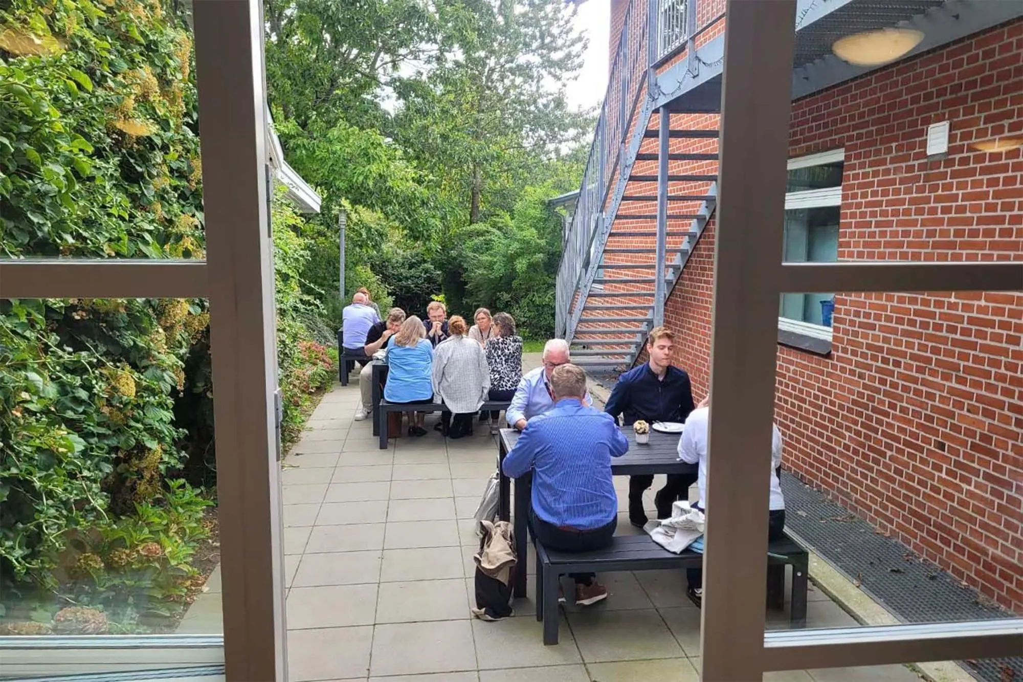 Patio in Aarhus Hostel og Hotel