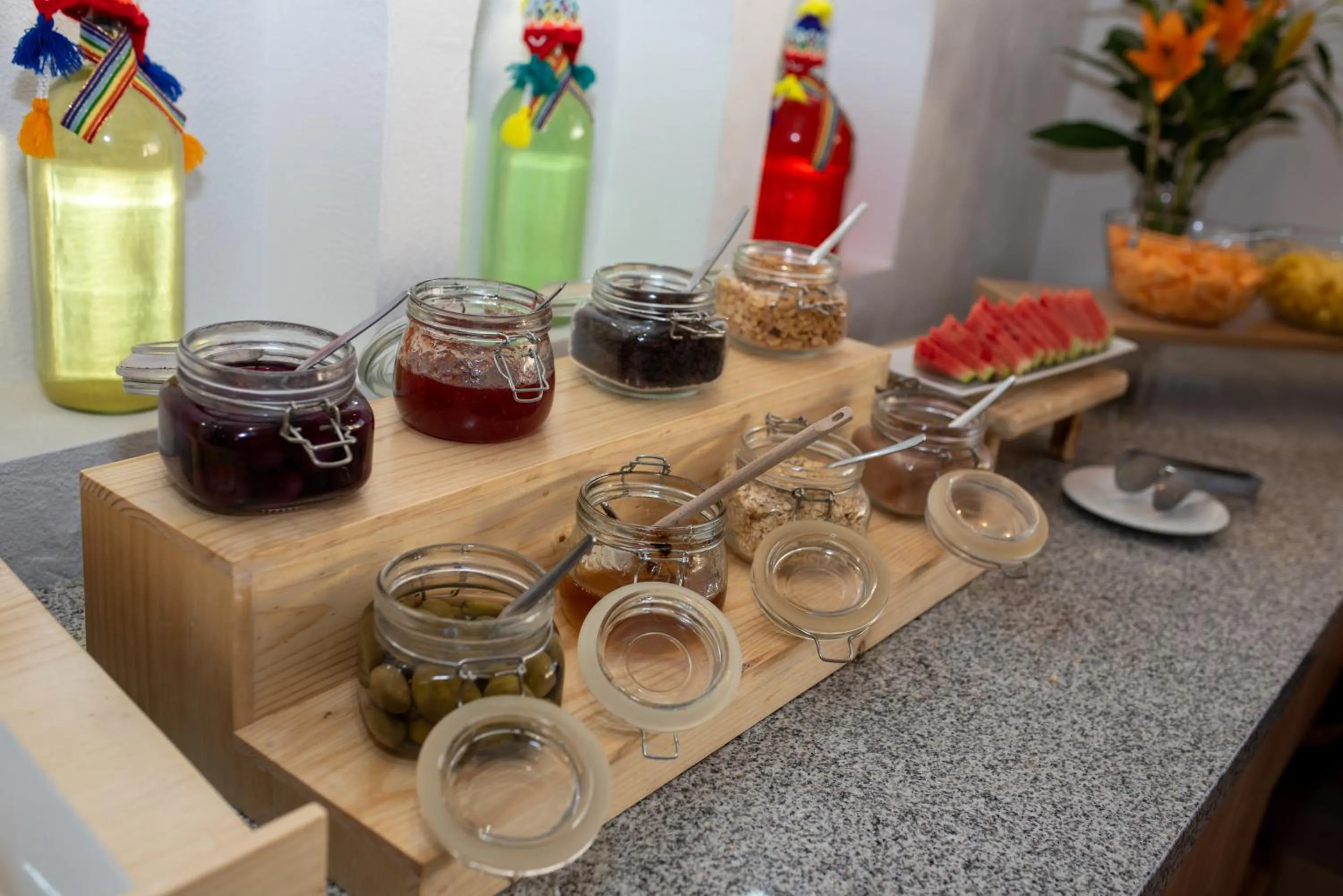 Buffet breakfast in Hotel San Pedro Plaza