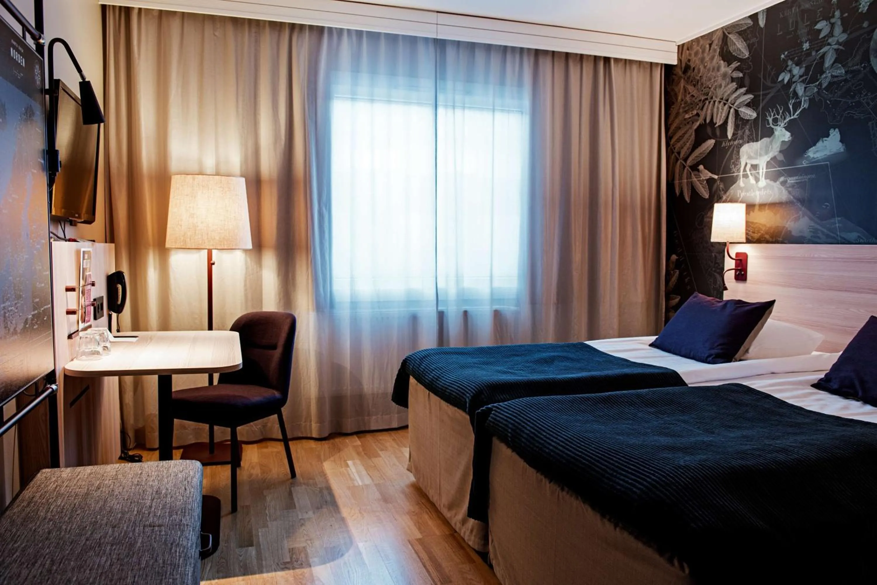 Photo of the whole room, Bed in Scandic Luleå