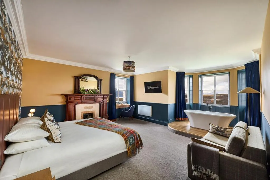 Bed in The Tongue Hotel, by Highland Coast Hotels