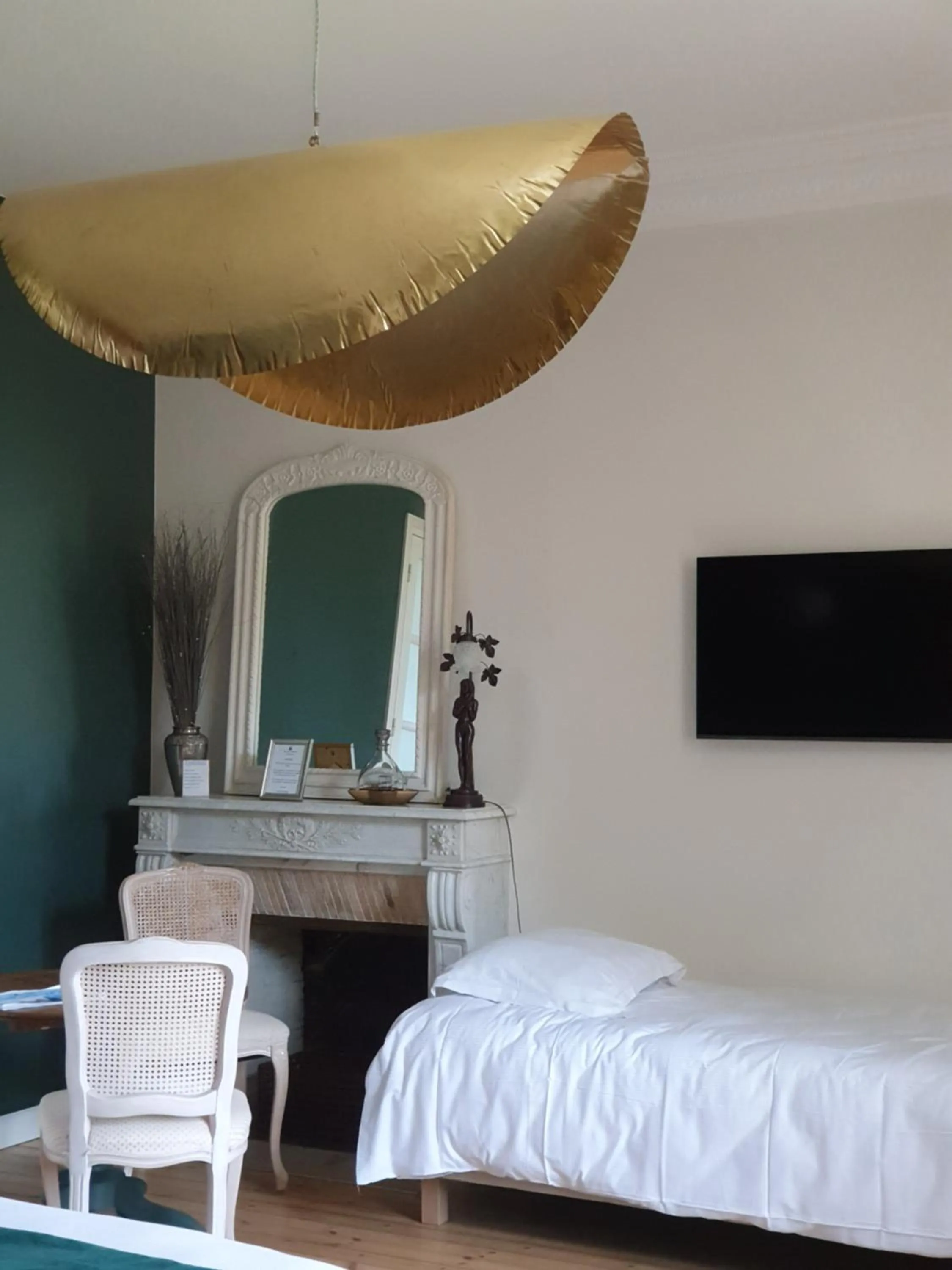 Bedroom, Bed in Château du Bois de La Noe