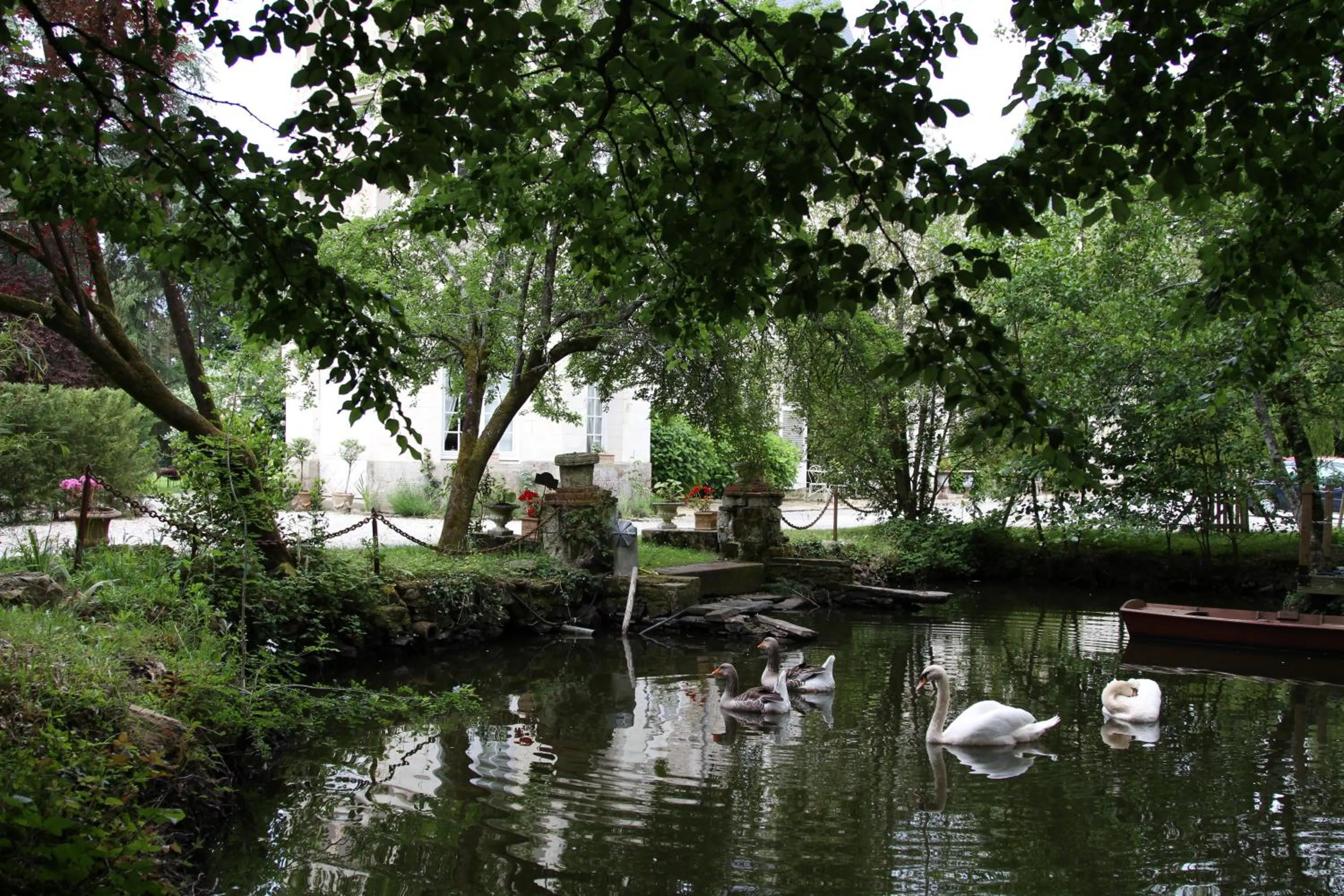 Garden in Château du Bois de La Noe