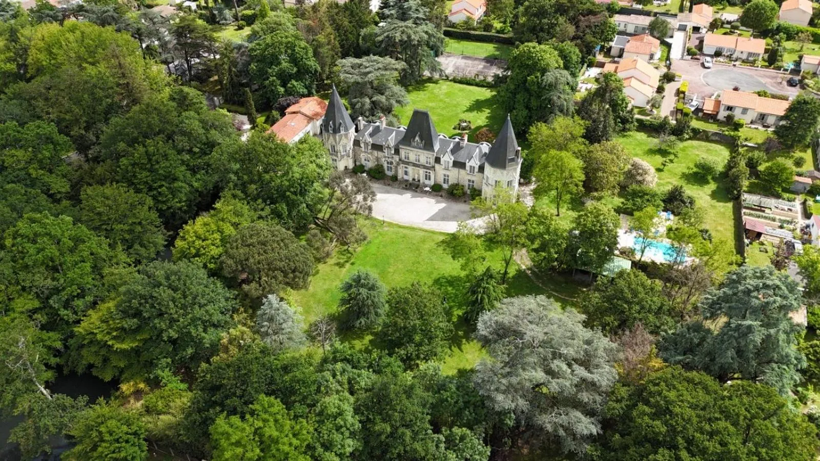 Bird's eye view in Château du Bois de La Noe