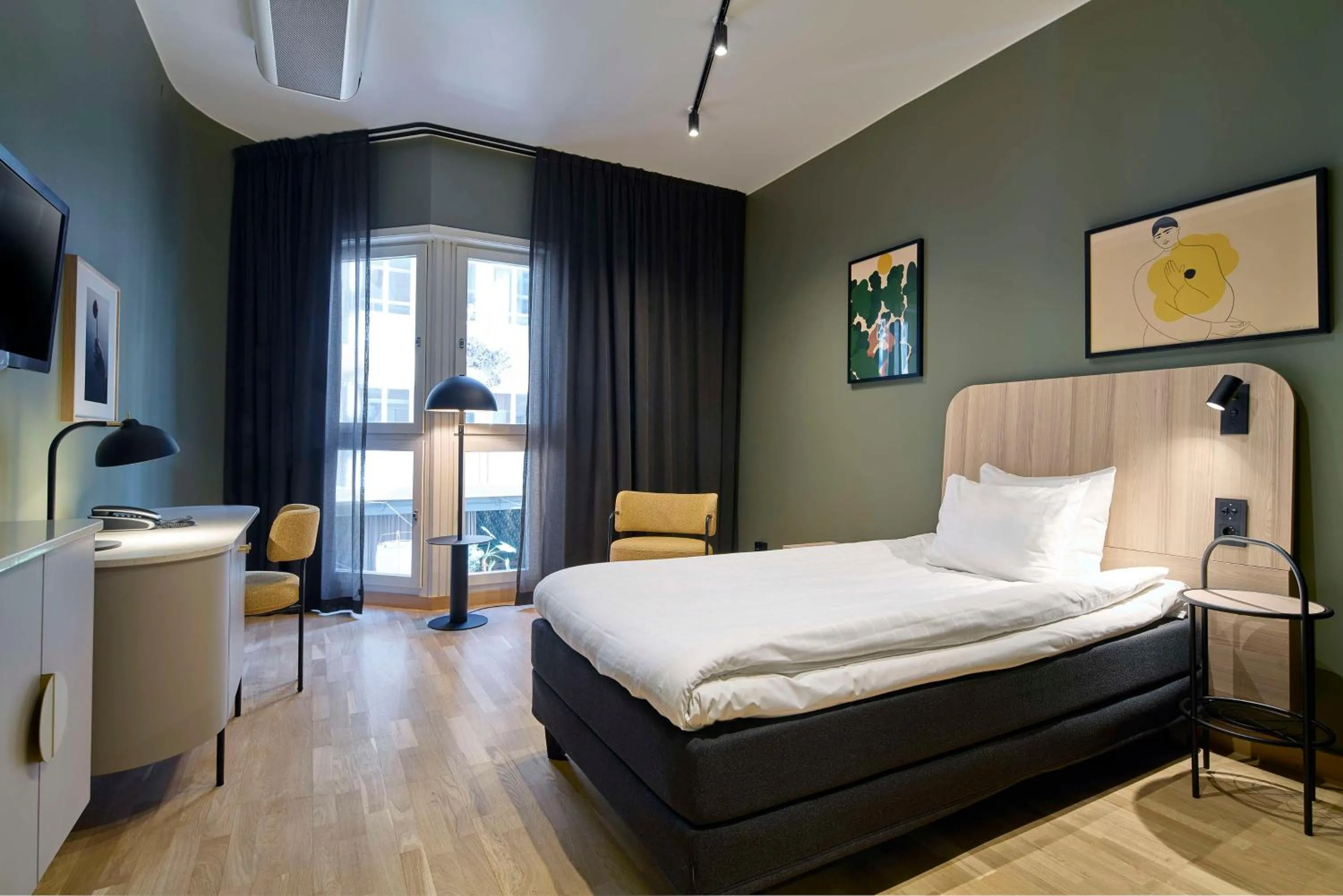 Bedroom, Bed in Scandic Skellefteå