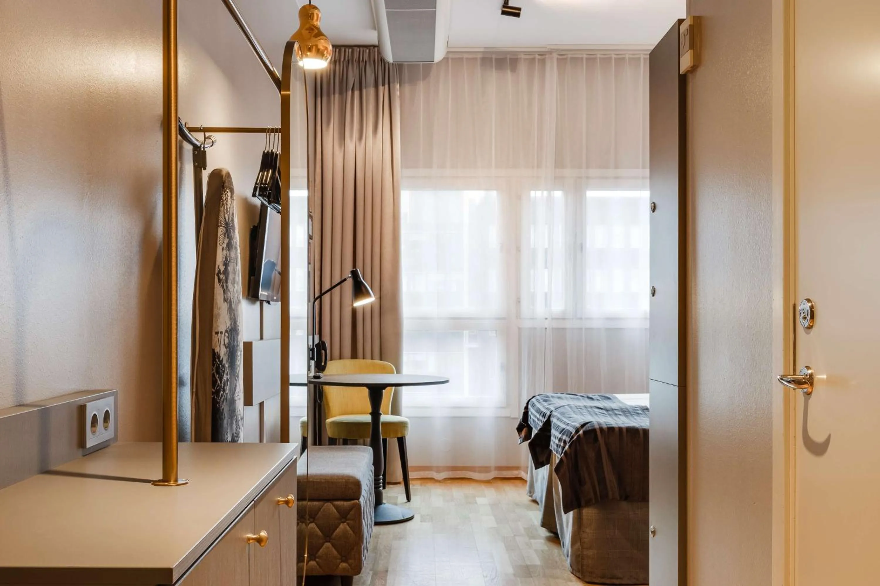 Bedroom, Bed in Scandic Skellefteå