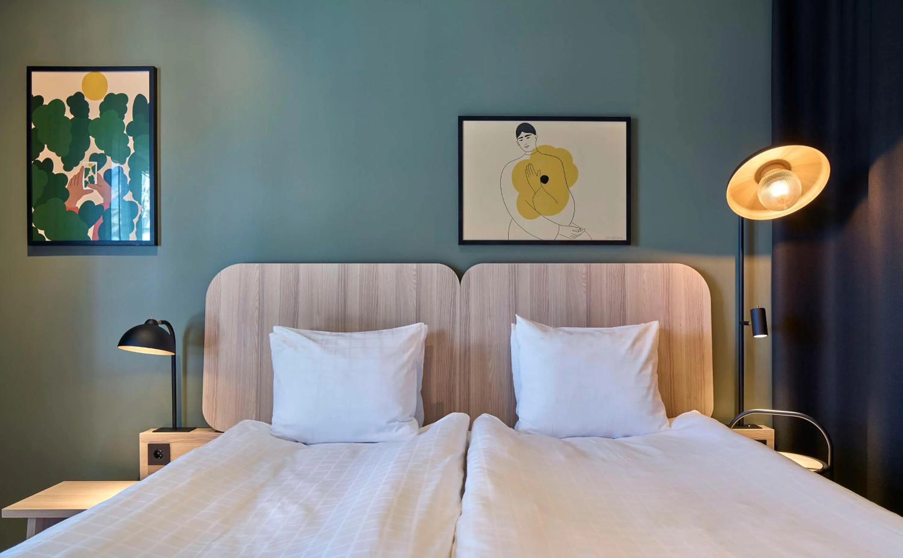 Bedroom, Bed in Scandic Skellefteå