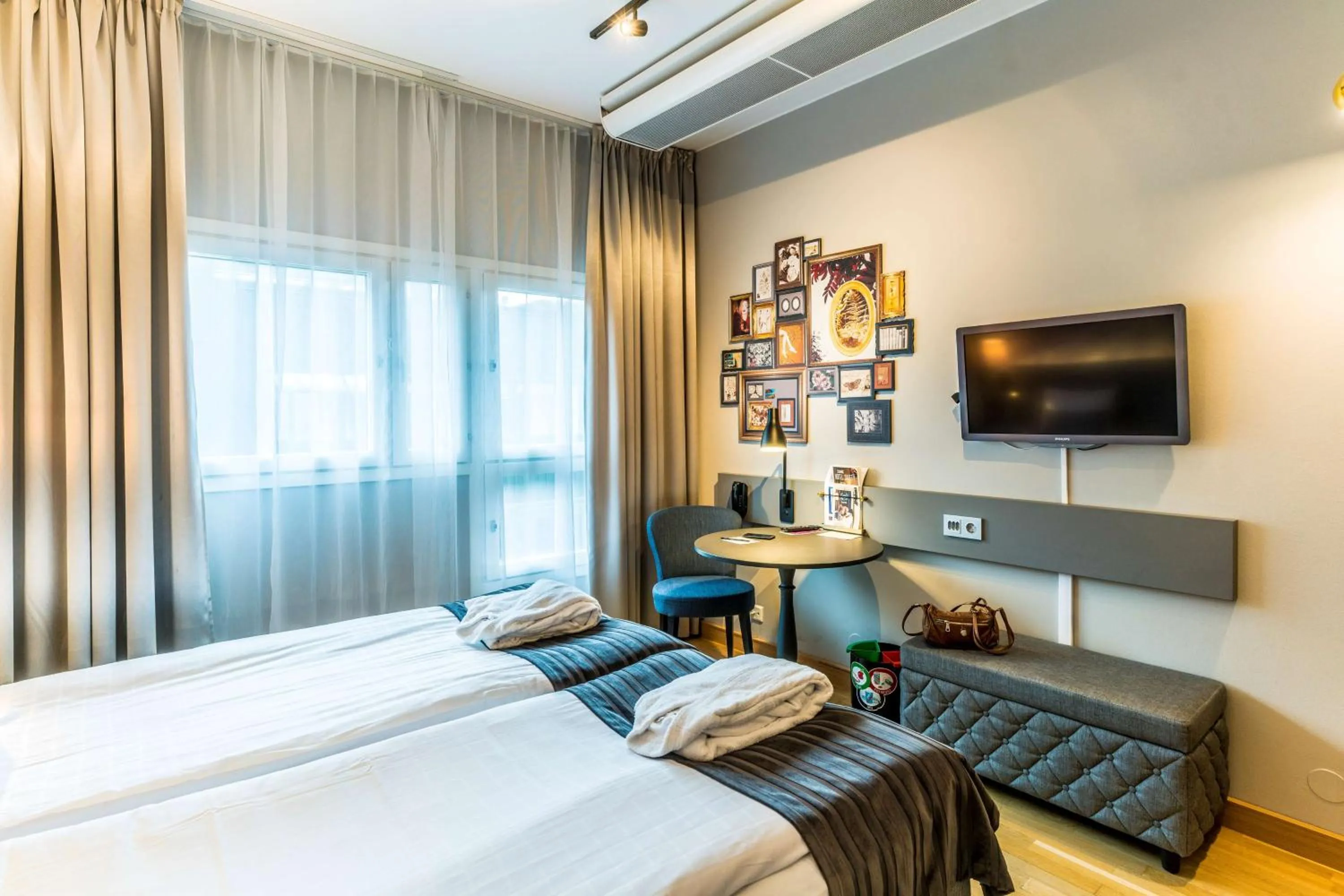 Bedroom, Bed in Scandic Skellefteå