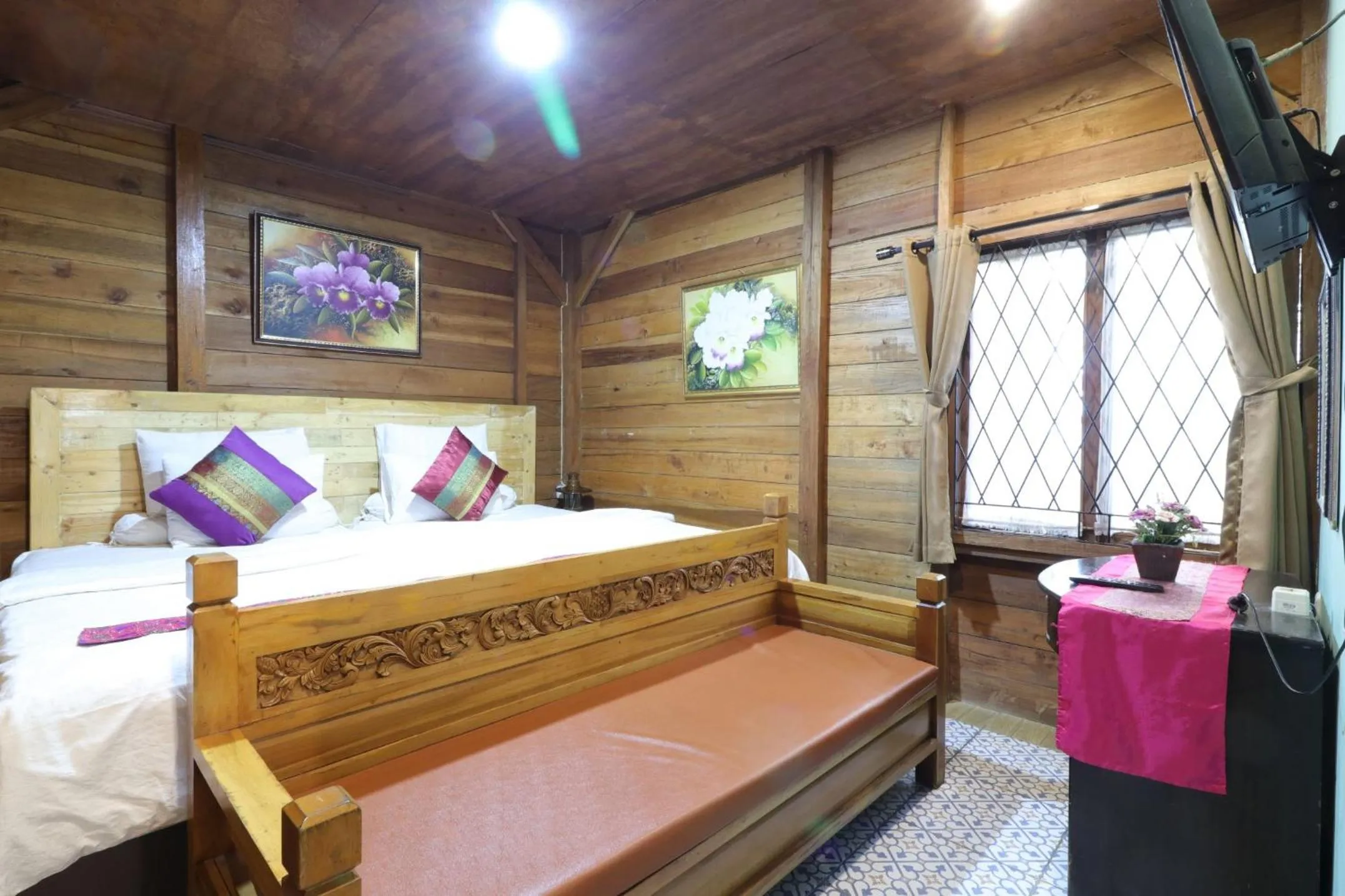 Bed in Lembur Incu Syariah Villa & Resto