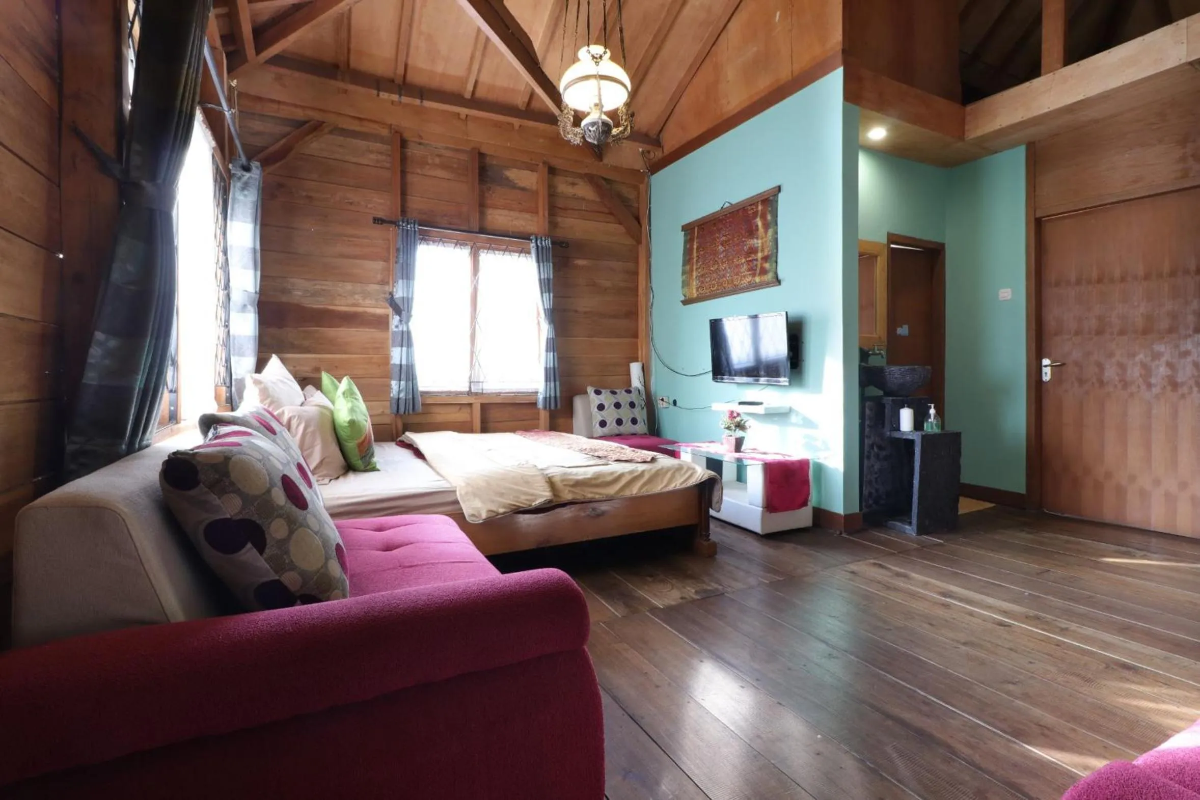 Bed in Lembur Incu Syariah Villa & Resto