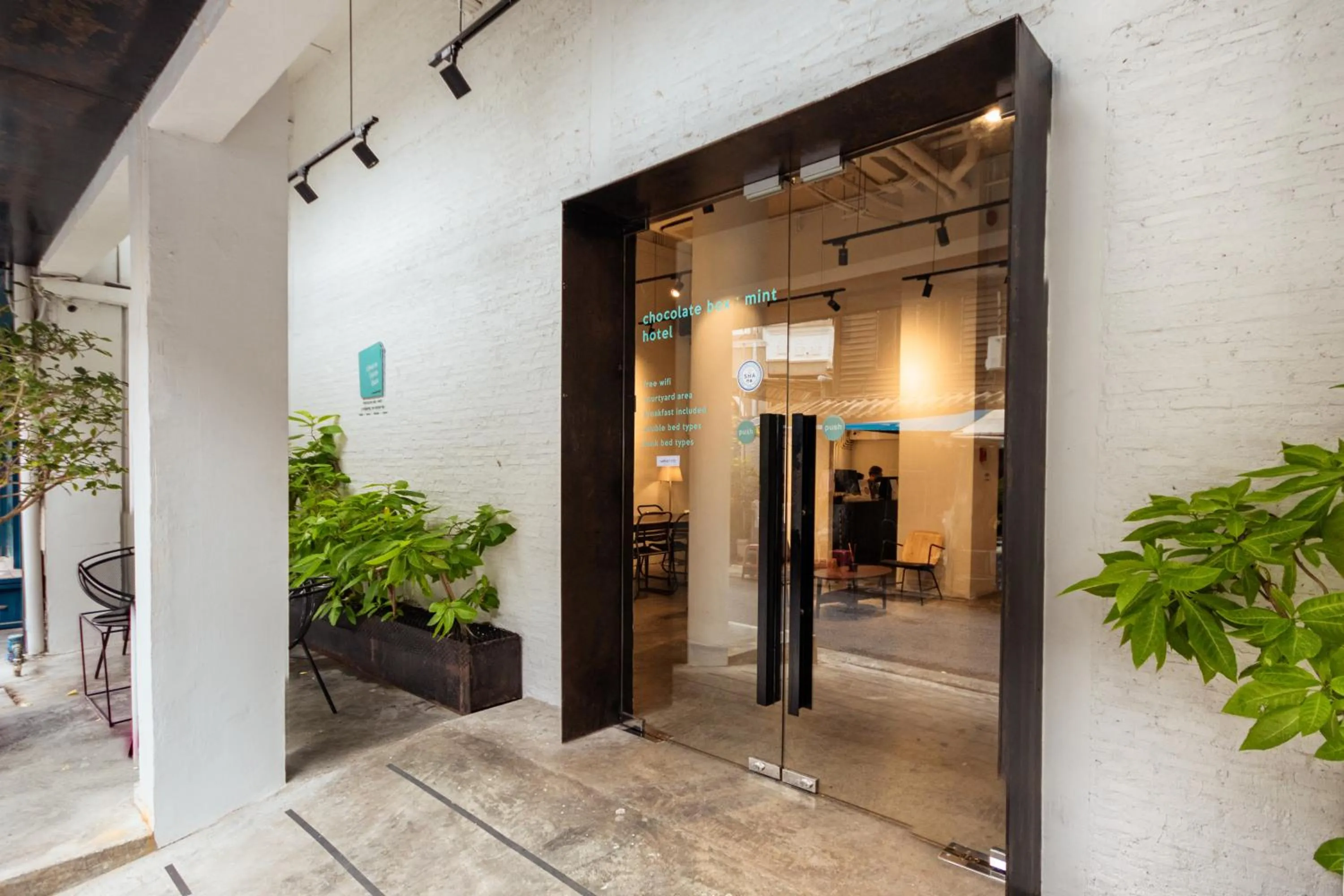 Property building in Chocolate box mint