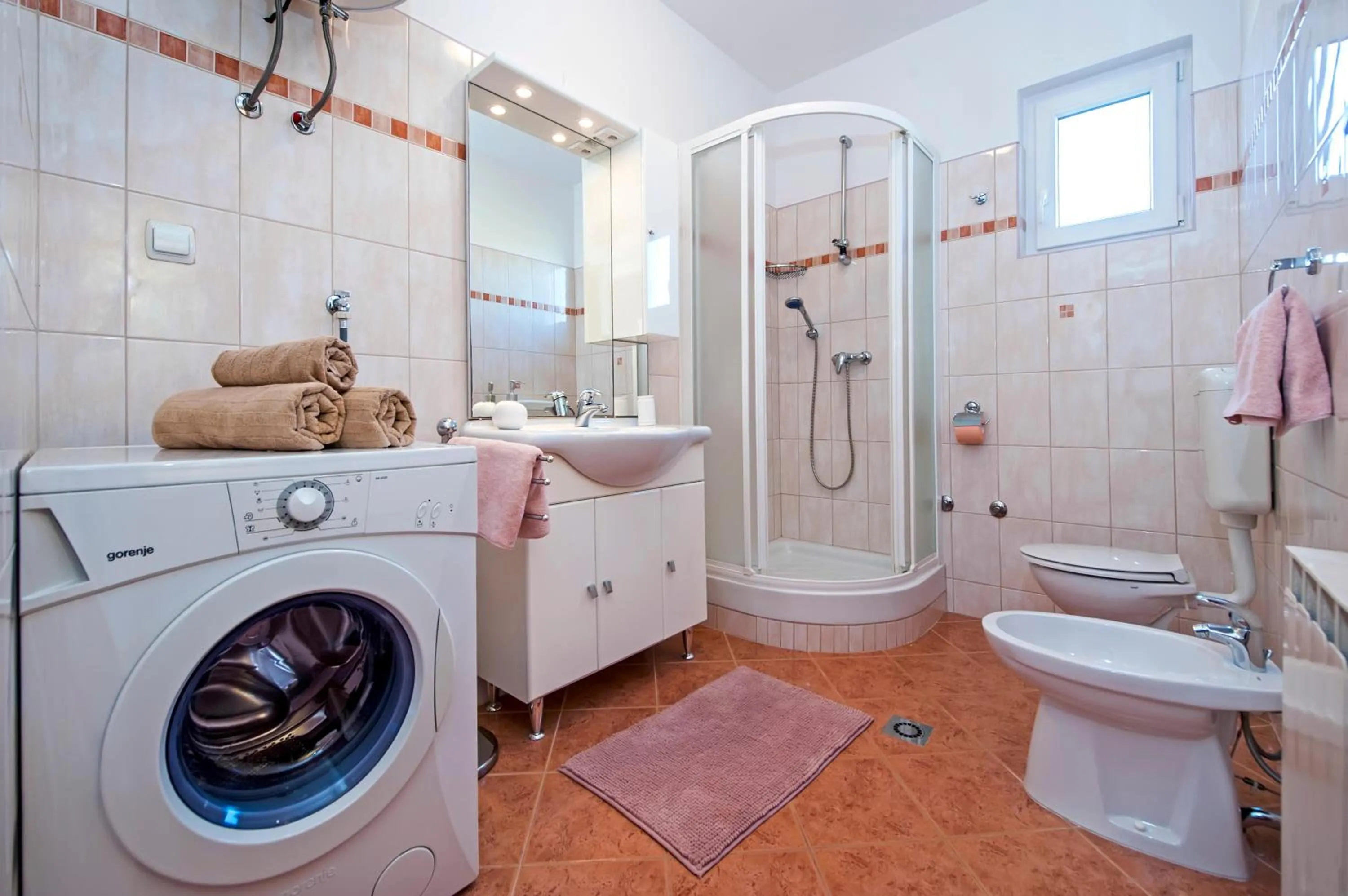 Shower in Apartment Ivo