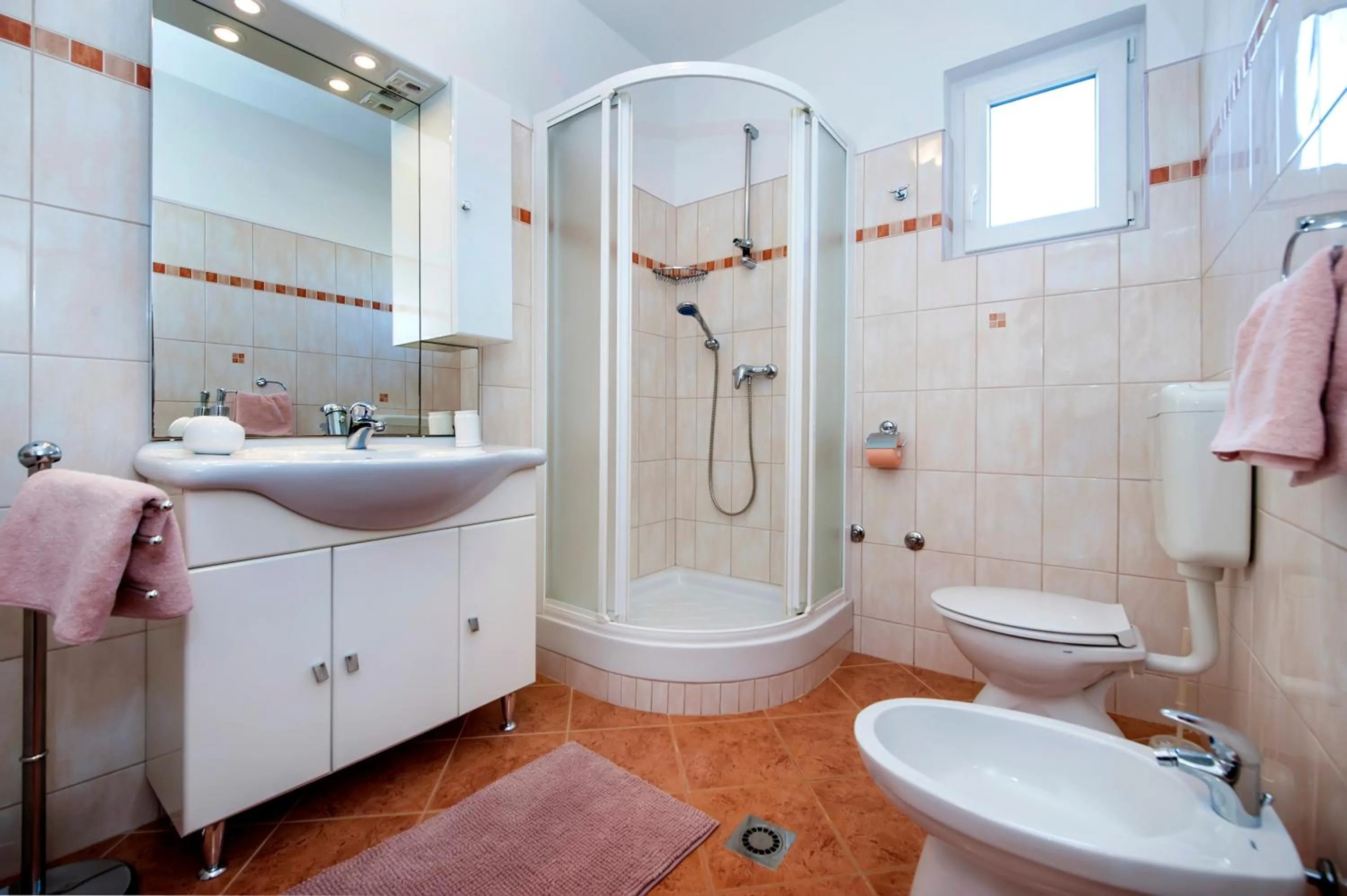 Shower in Apartment Ivo