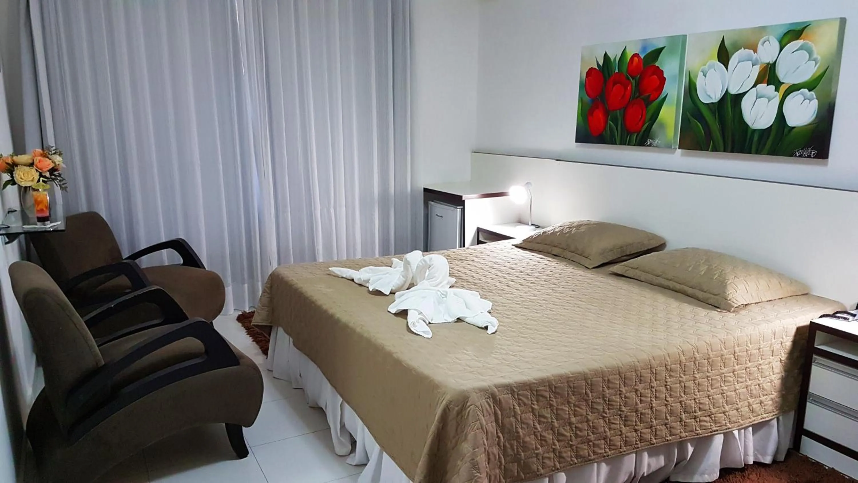 Bed in Hotel Termas Gravatal