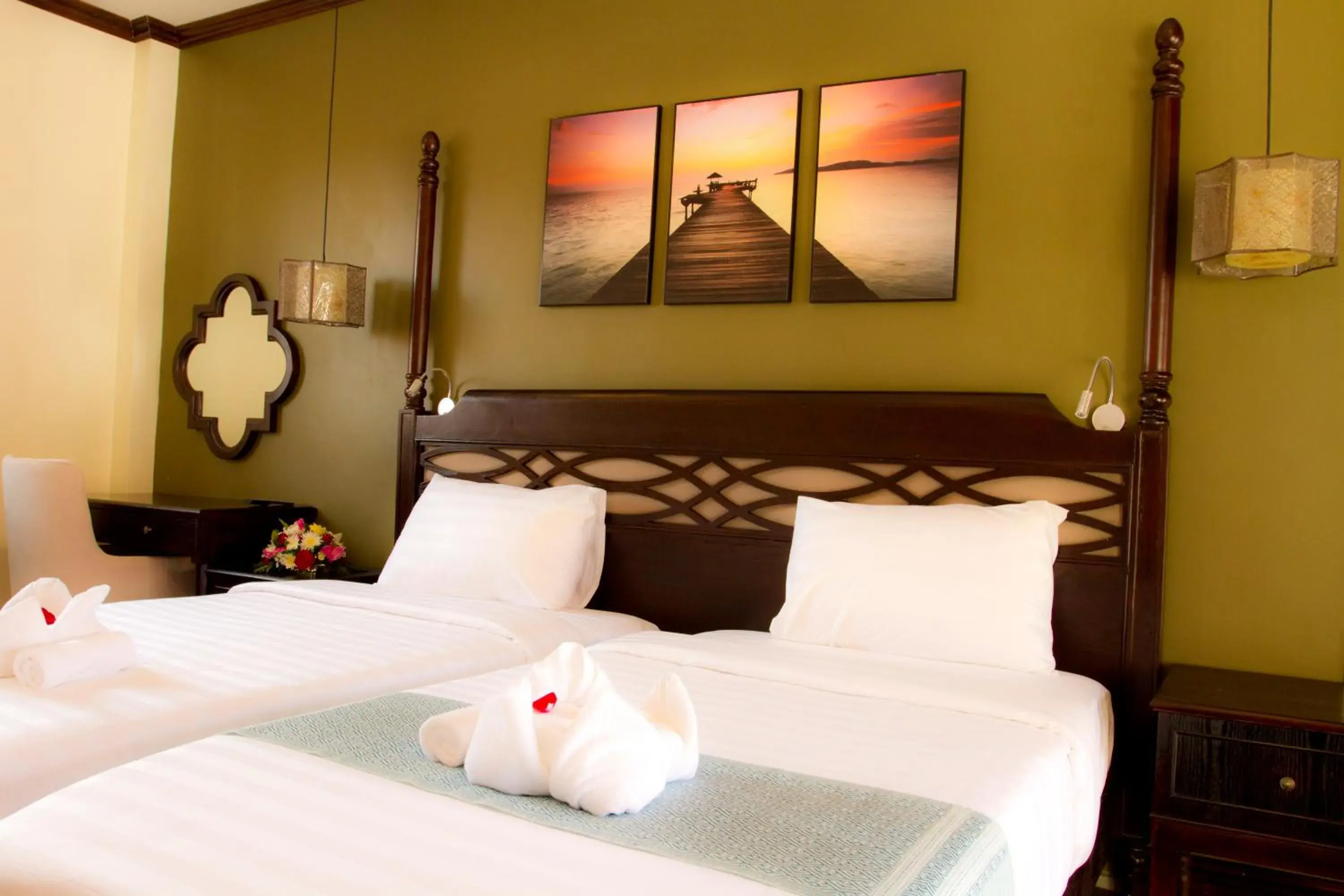 Twin Room with Garden View - single occupancy in Sunrise Garden House - Luang Prabang Twin Room with Garden View - single occupancy in Sunrise Garden House - Luang Prabang
