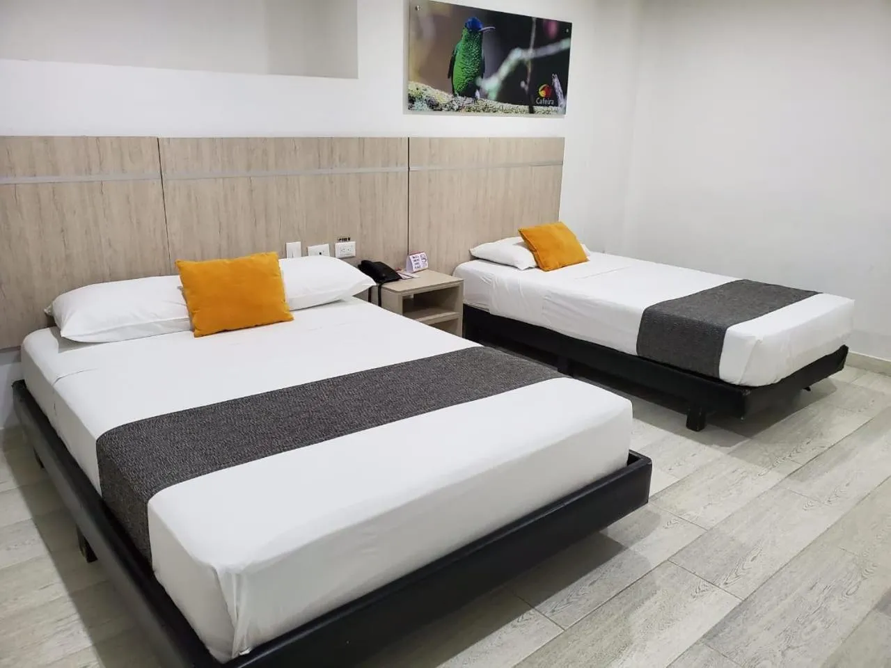 Bed in Hotel Cafeira