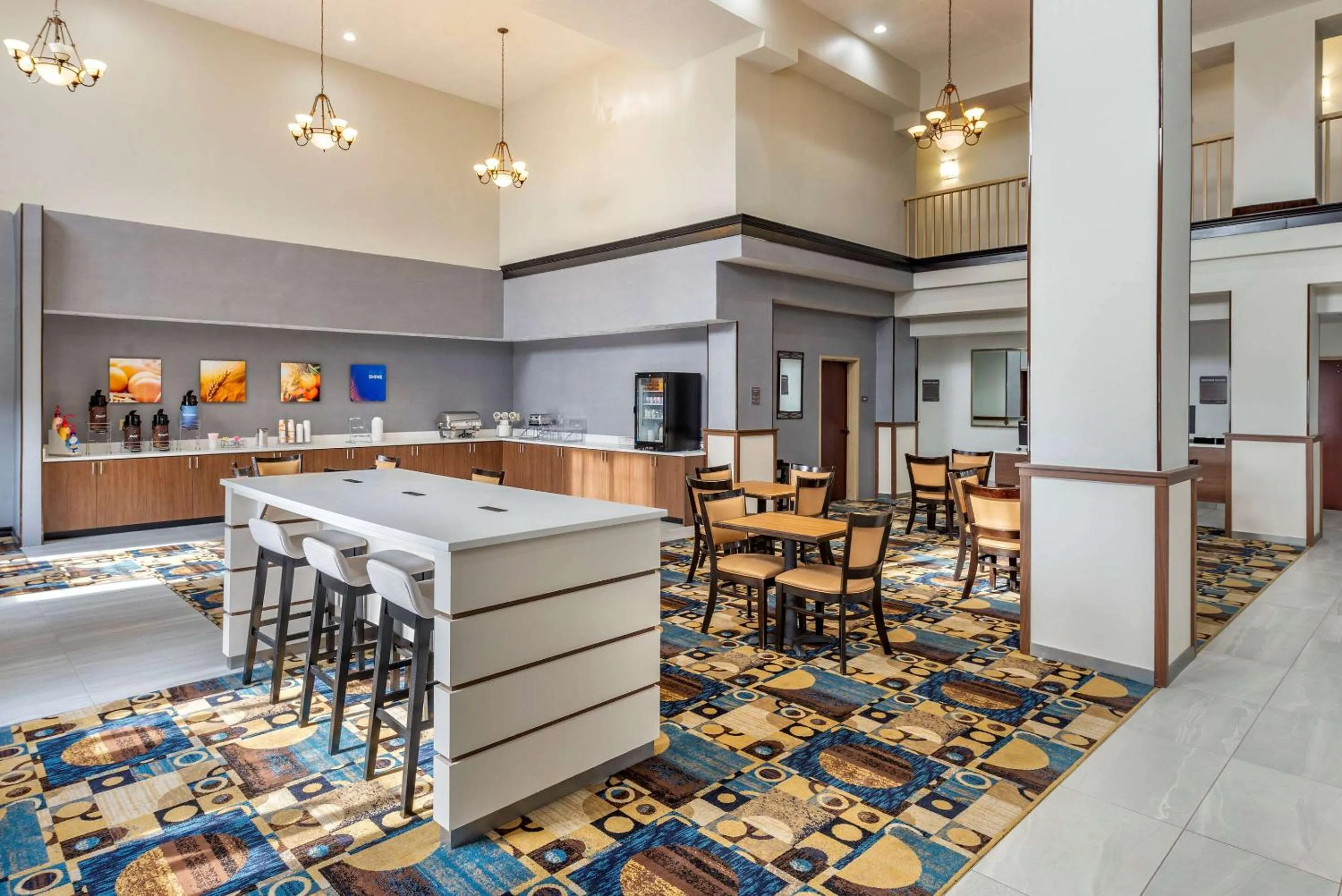 Lobby or reception in Comfort Suites Clovis North