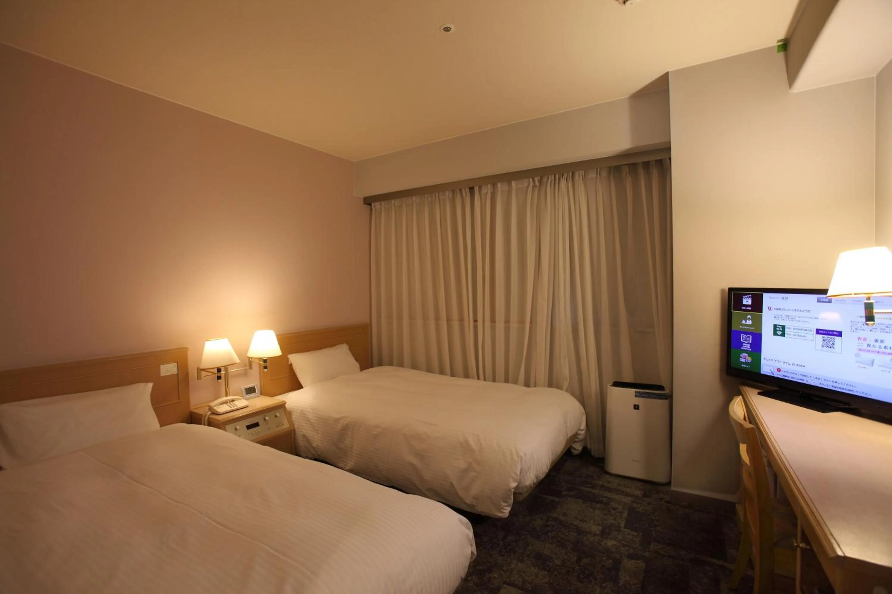 Photo of the whole room, Bed in Kurume Washington Hotel Plaza