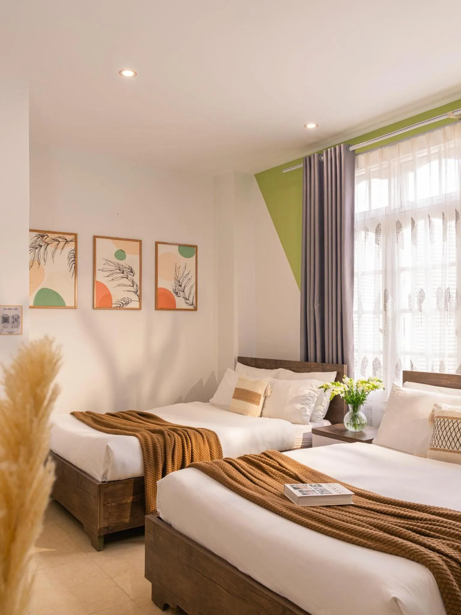 Bed in Green Meadow Central Đà Lạt - O'TEL