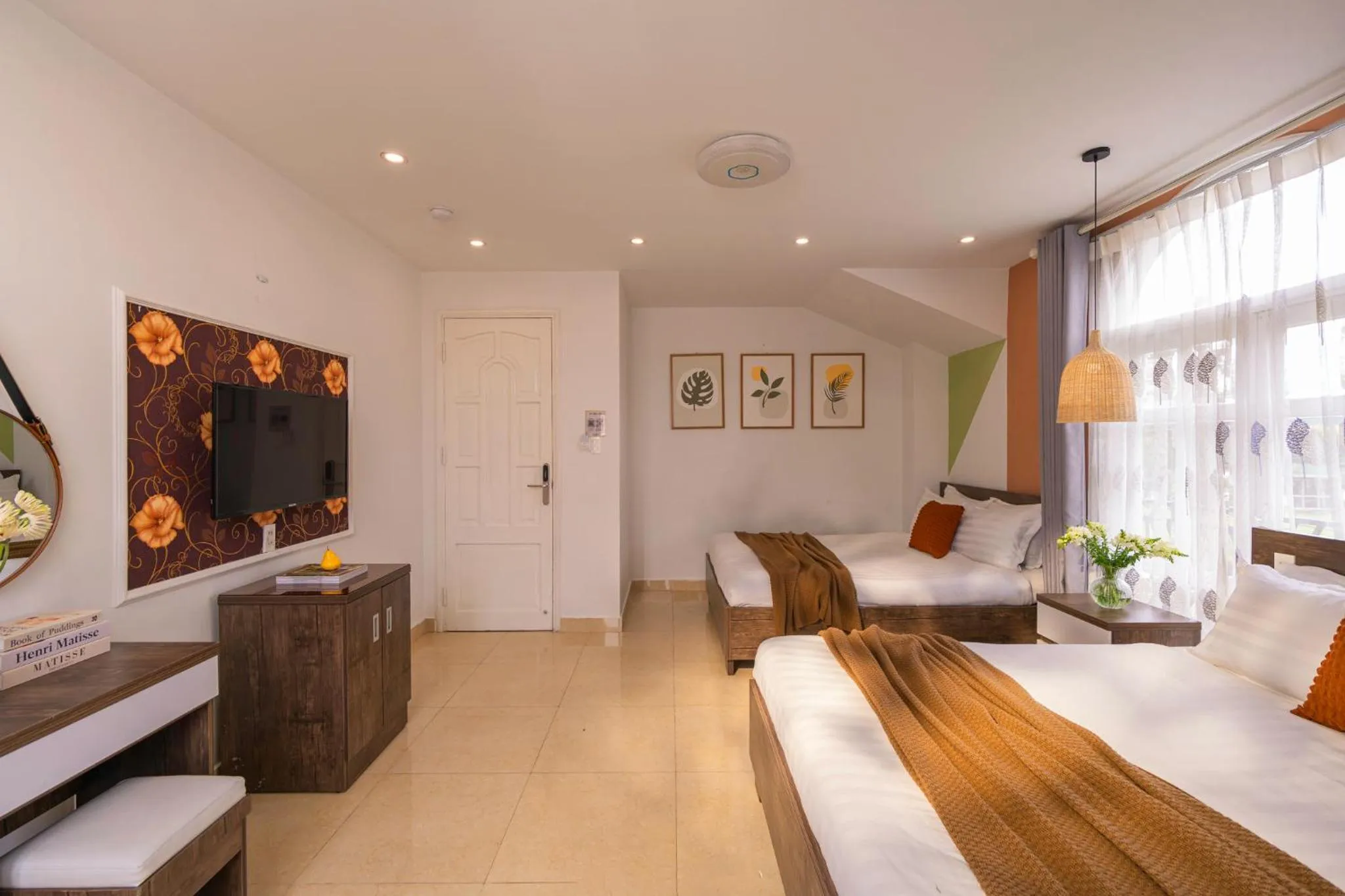 Bedroom, Bed in Green Meadow Central Đà Lạt - O'TEL