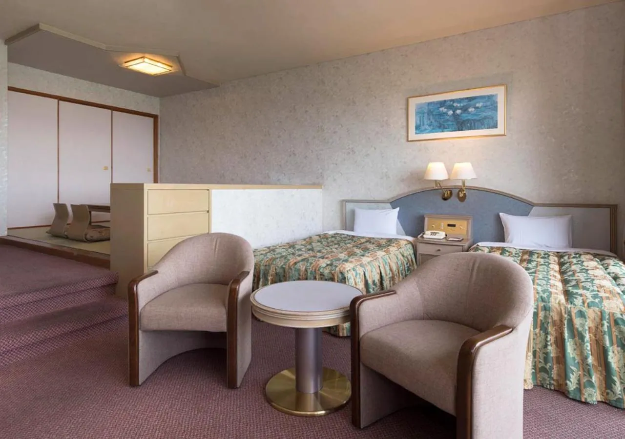 Bed in Izumigo Hotel Altia Toba