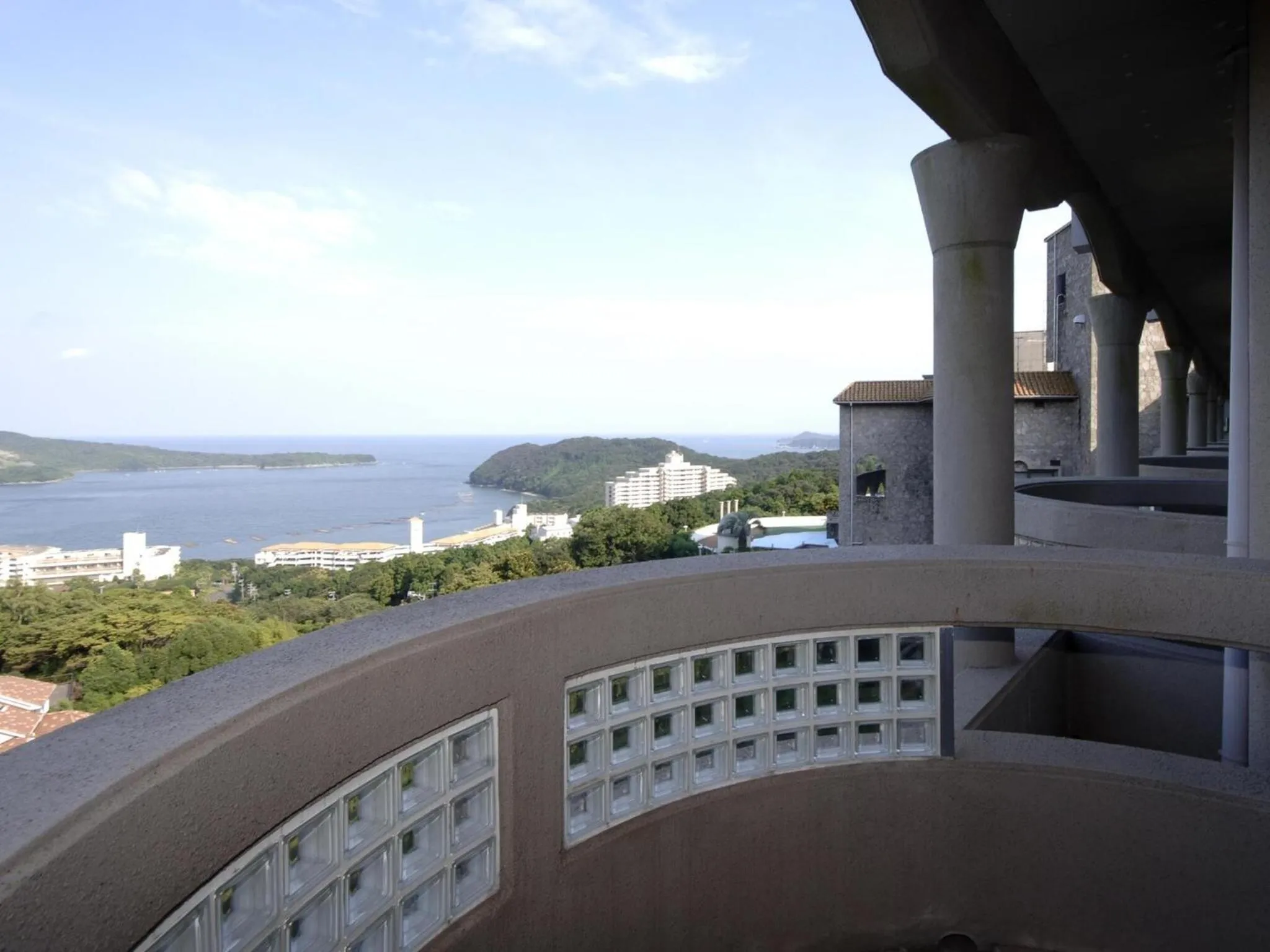 Balcony/Terrace in Izumigo Hotel Altia Toba