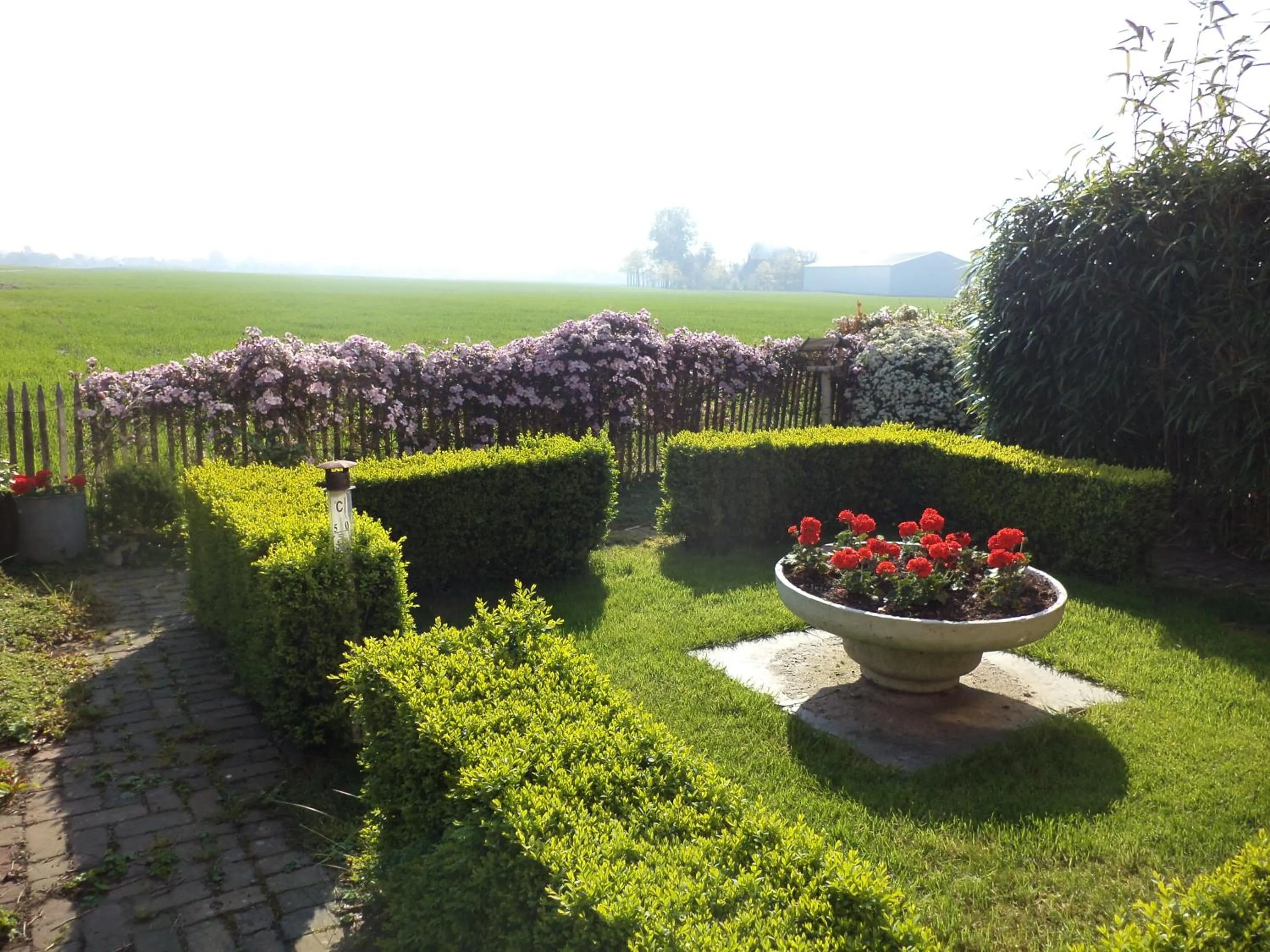 Garden in B&B De Vlaschaerd
