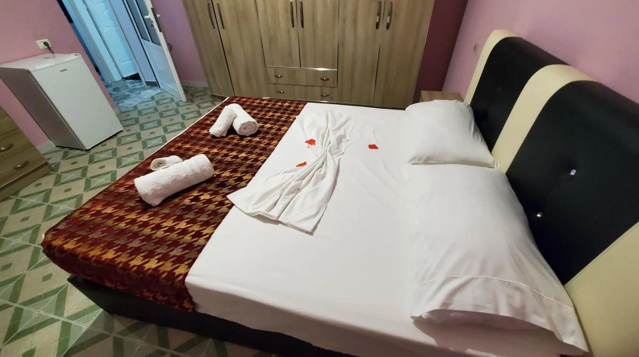 Bed in Chicago hotel