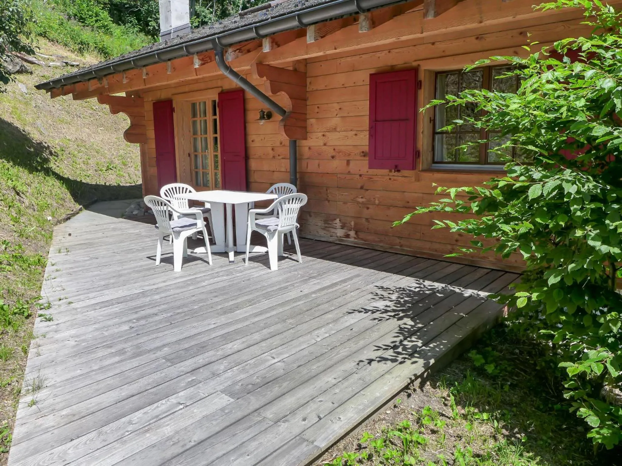 Balcony/Terrace in Chalet Saint Piran-1 by Interhome