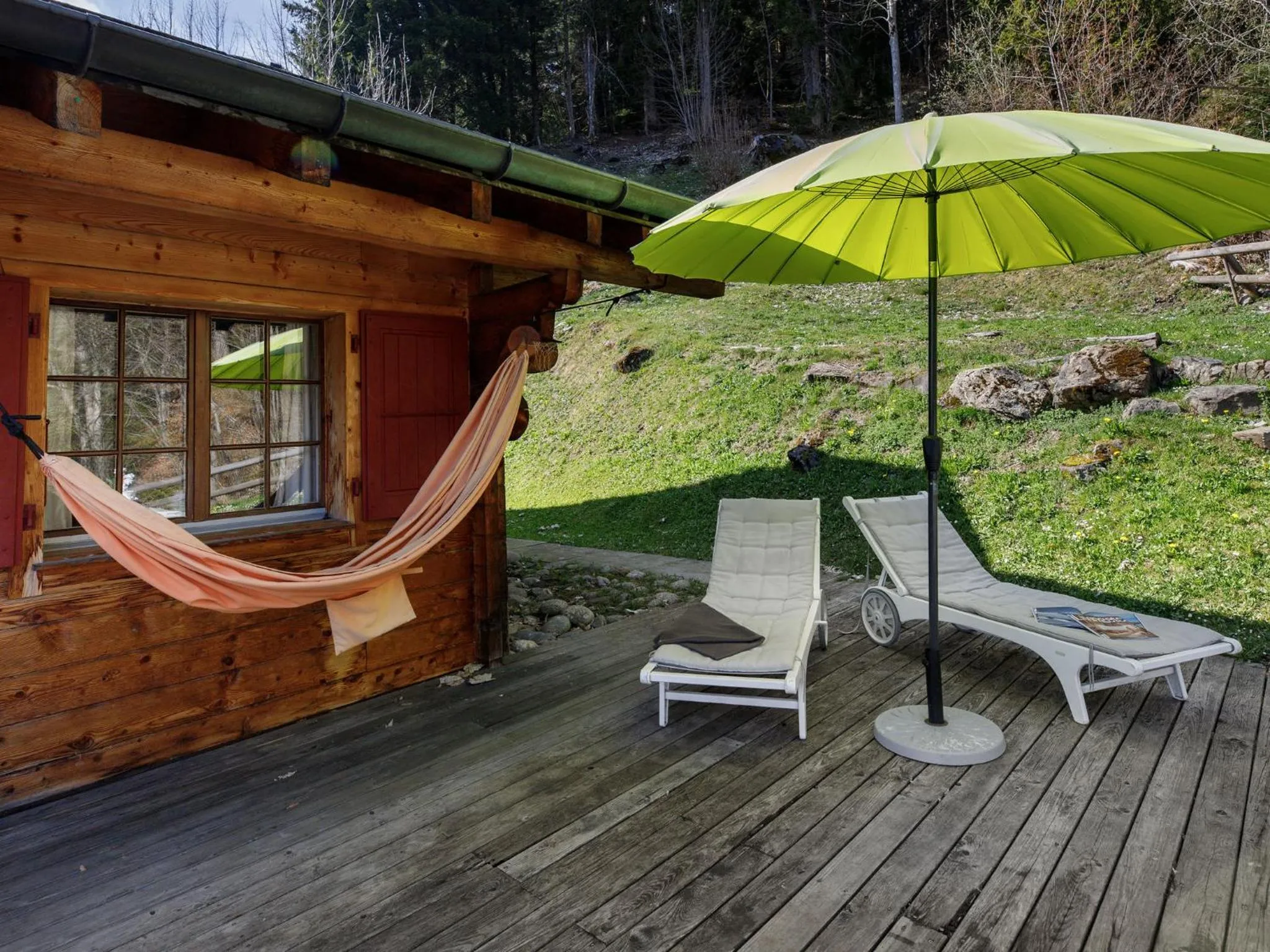 Balcony/Terrace in Chalet Saint Piran-1 by Interhome