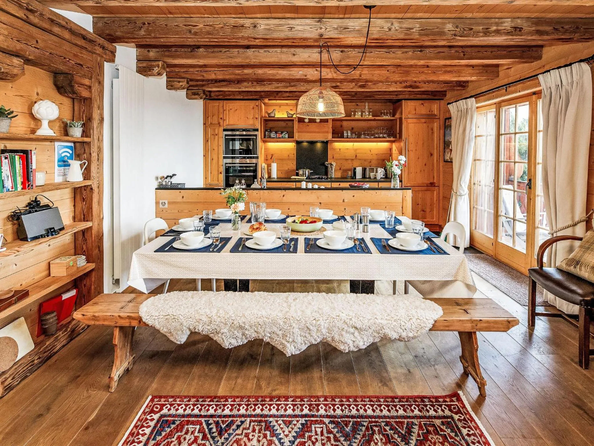 Kitchen or kitchenette in Chalet Saint Piran-1 by Interhome