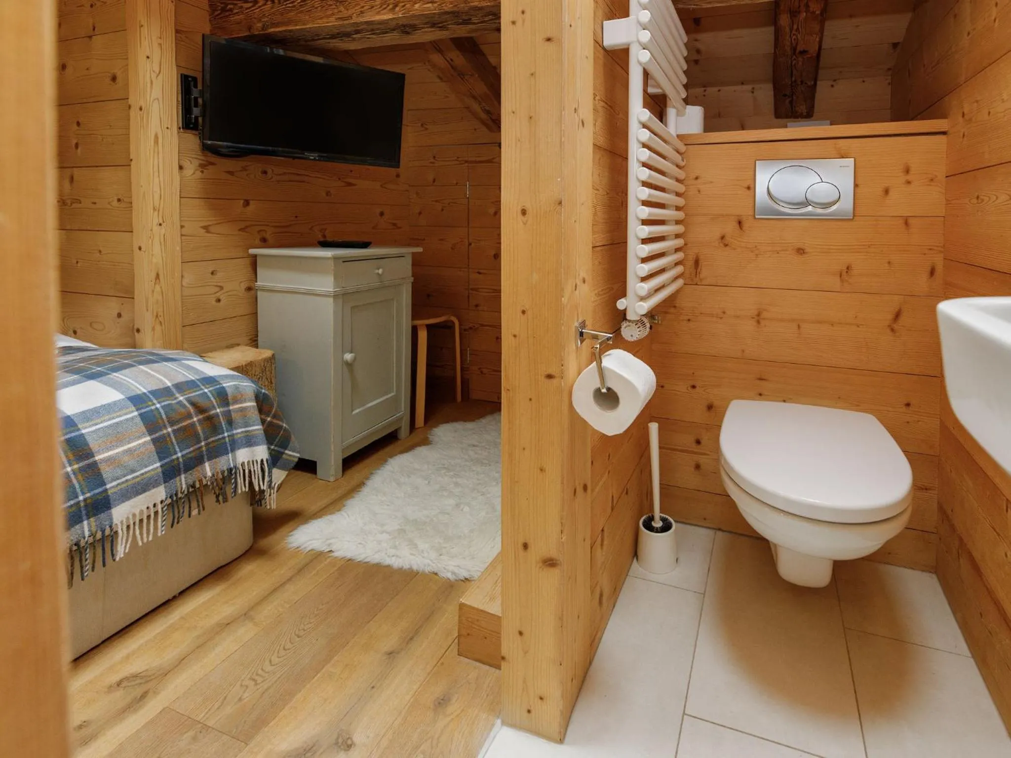 Bathroom in Chalet Saint Piran-1 by Interhome