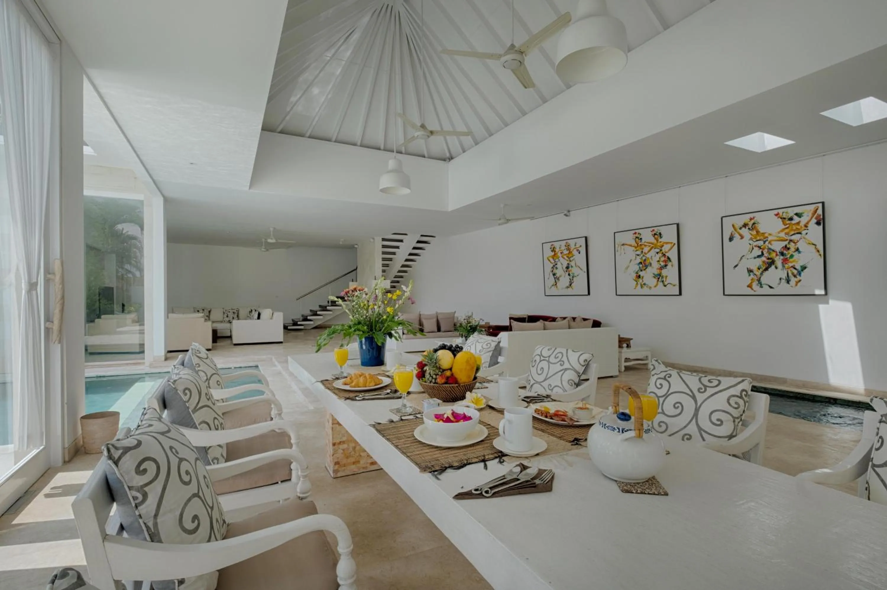 Dining area in Canggu Villa by Sanga Sanga Hospitality