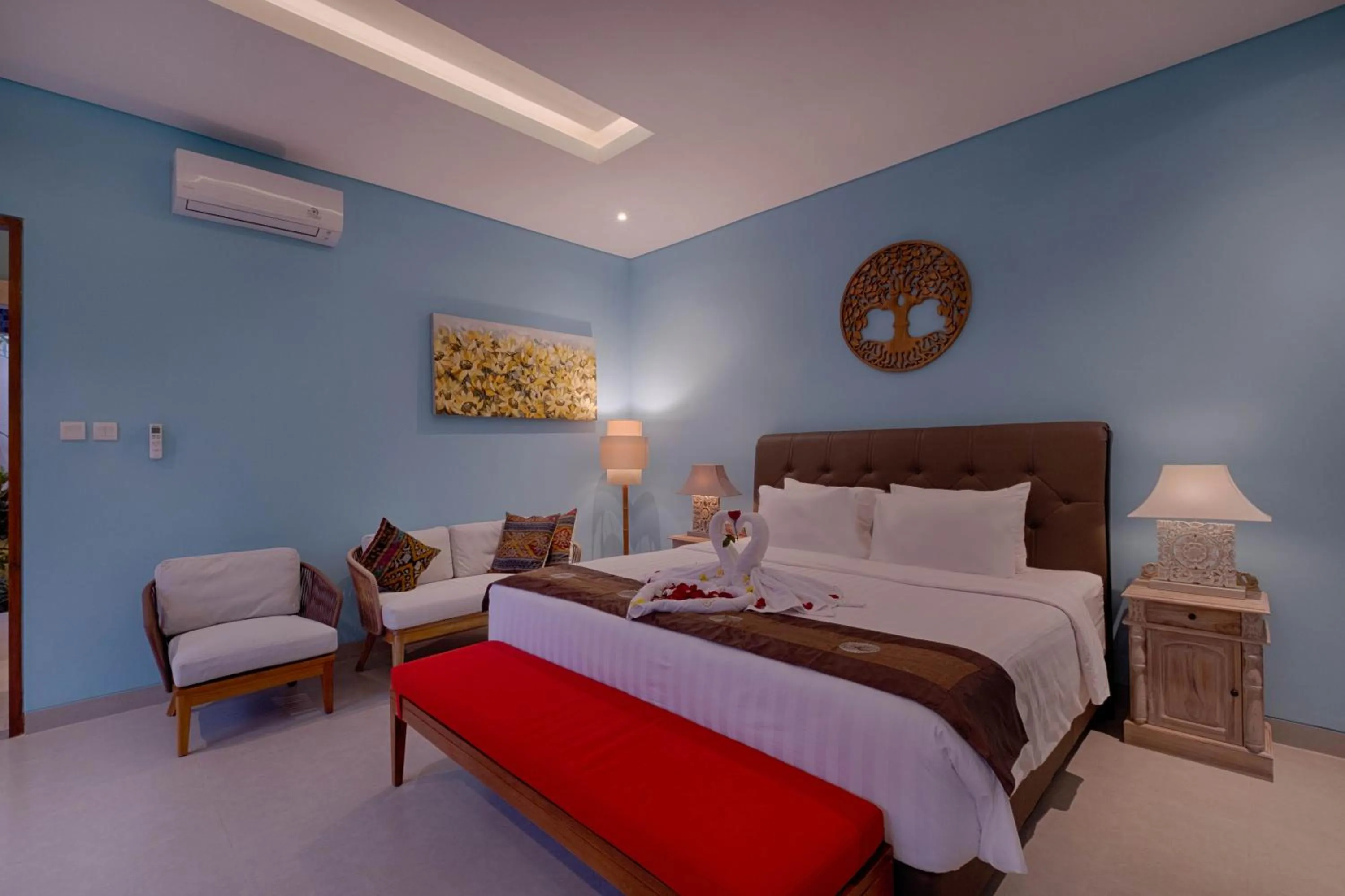 Bed in Canggu Villa by Sanga Sanga Hospitality