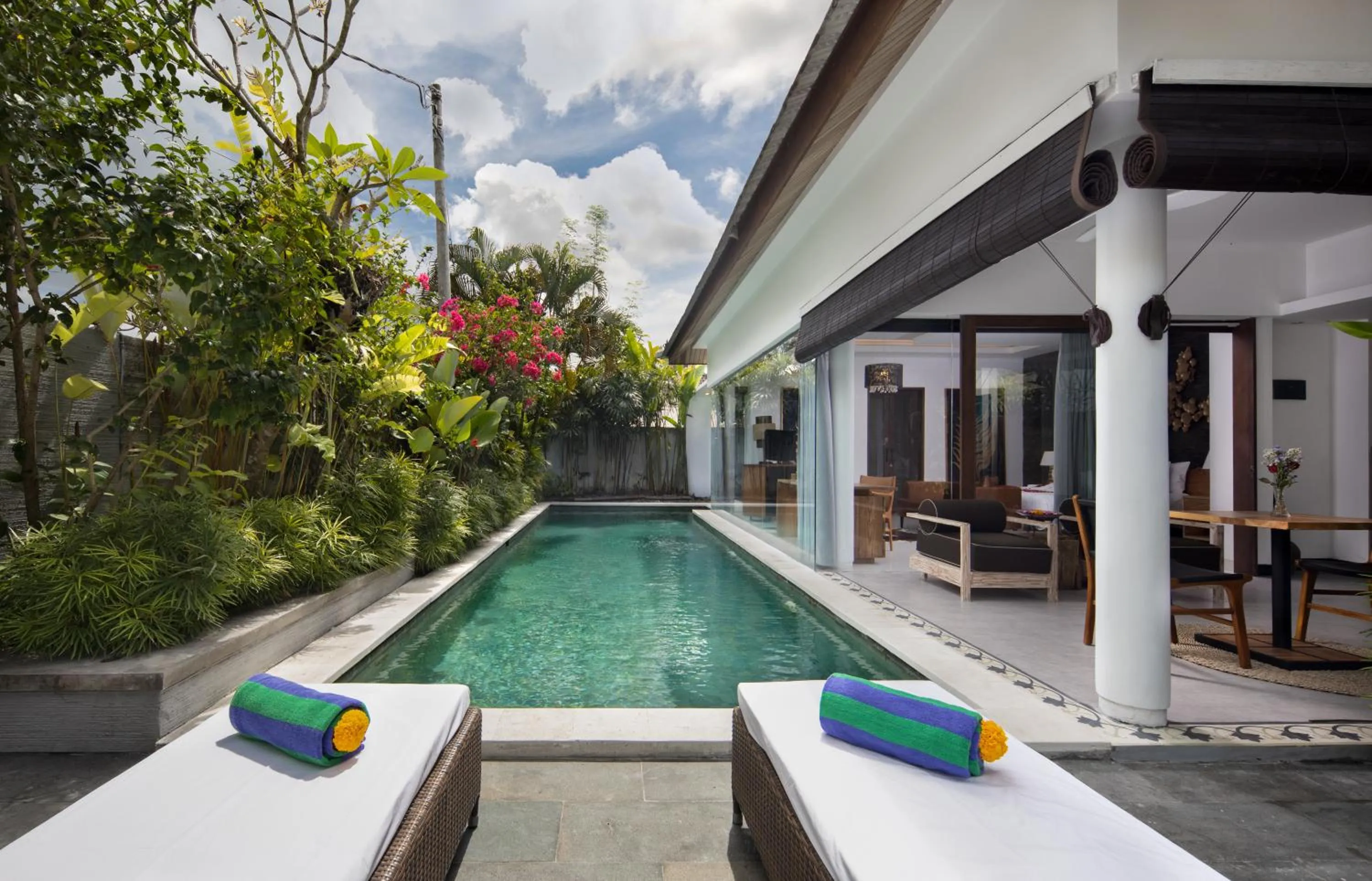 Pool view in Canggu Villa by Sanga Sanga Hospitality