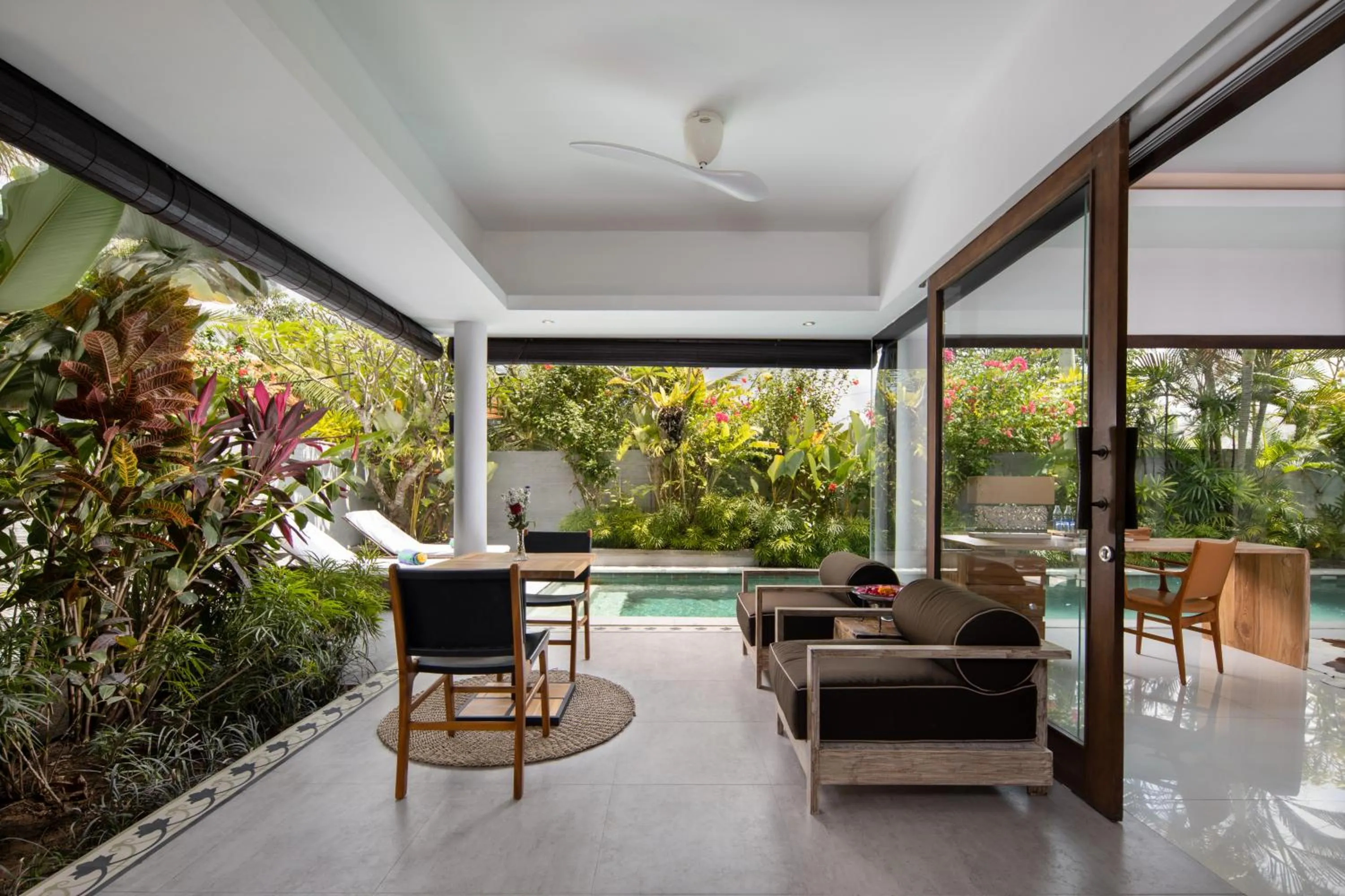 Dining area in Canggu Villa by Sanga Sanga Hospitality