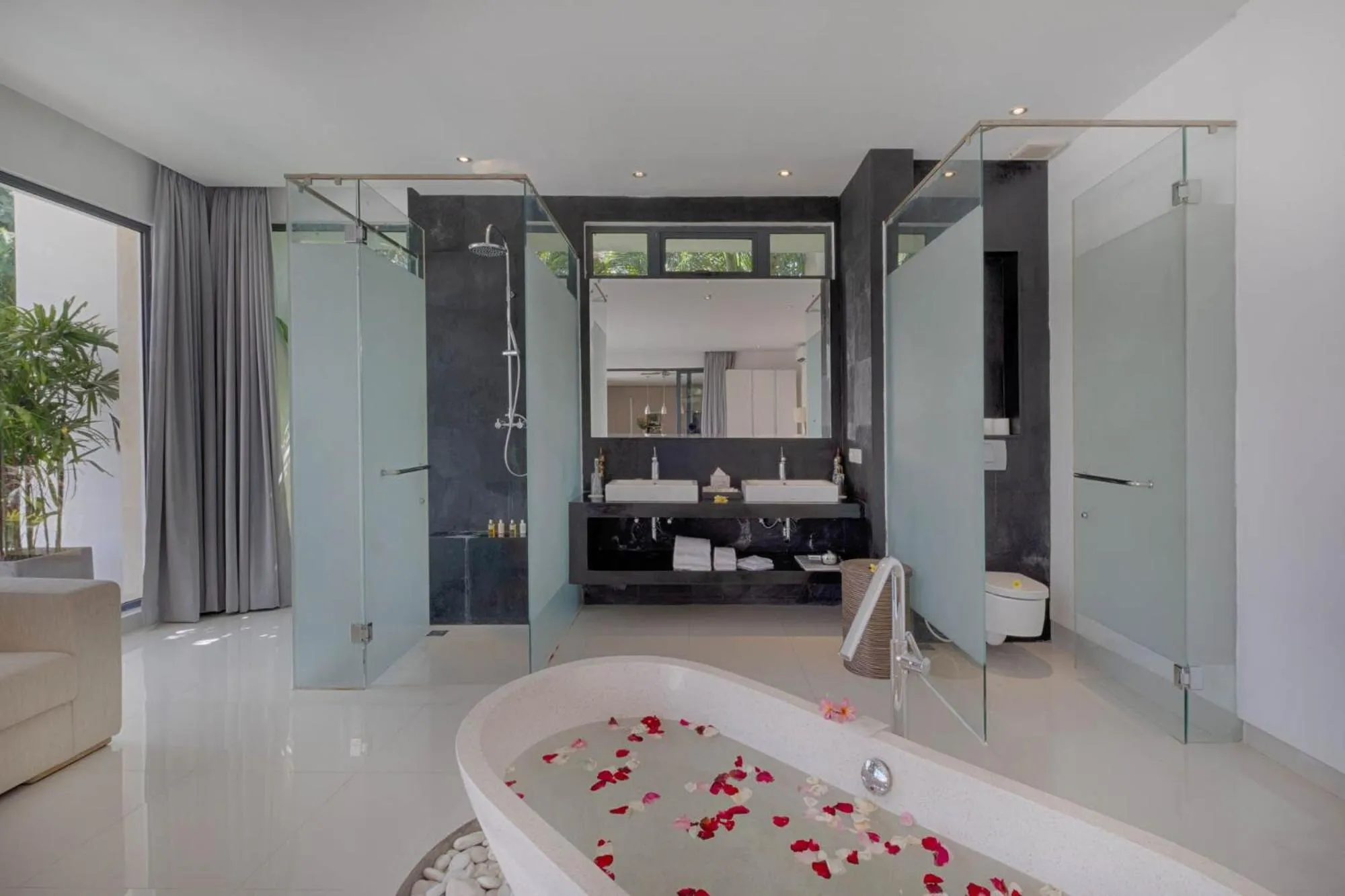 Shower in Canggu Villa by Sanga Sanga Hospitality