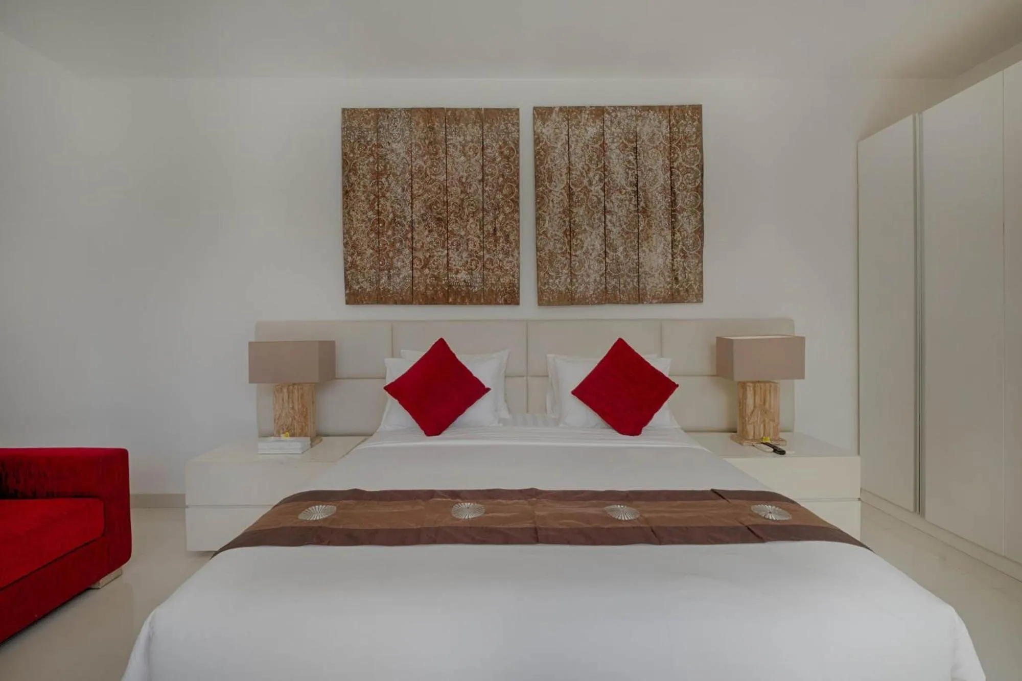 Bed in Canggu Villa by Sanga Sanga Hospitality