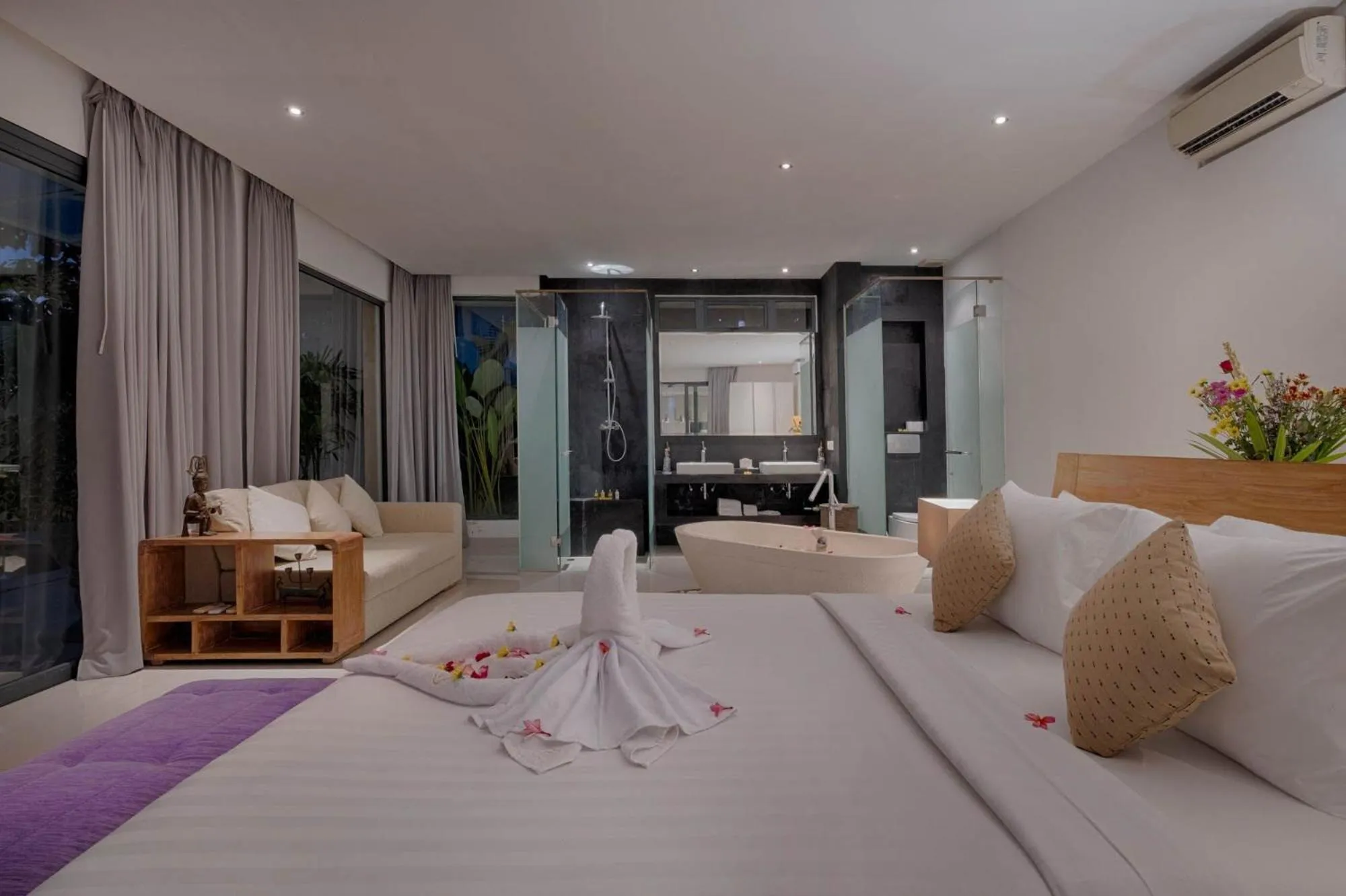 Bed in Canggu Villa by Sanga Sanga Hospitality