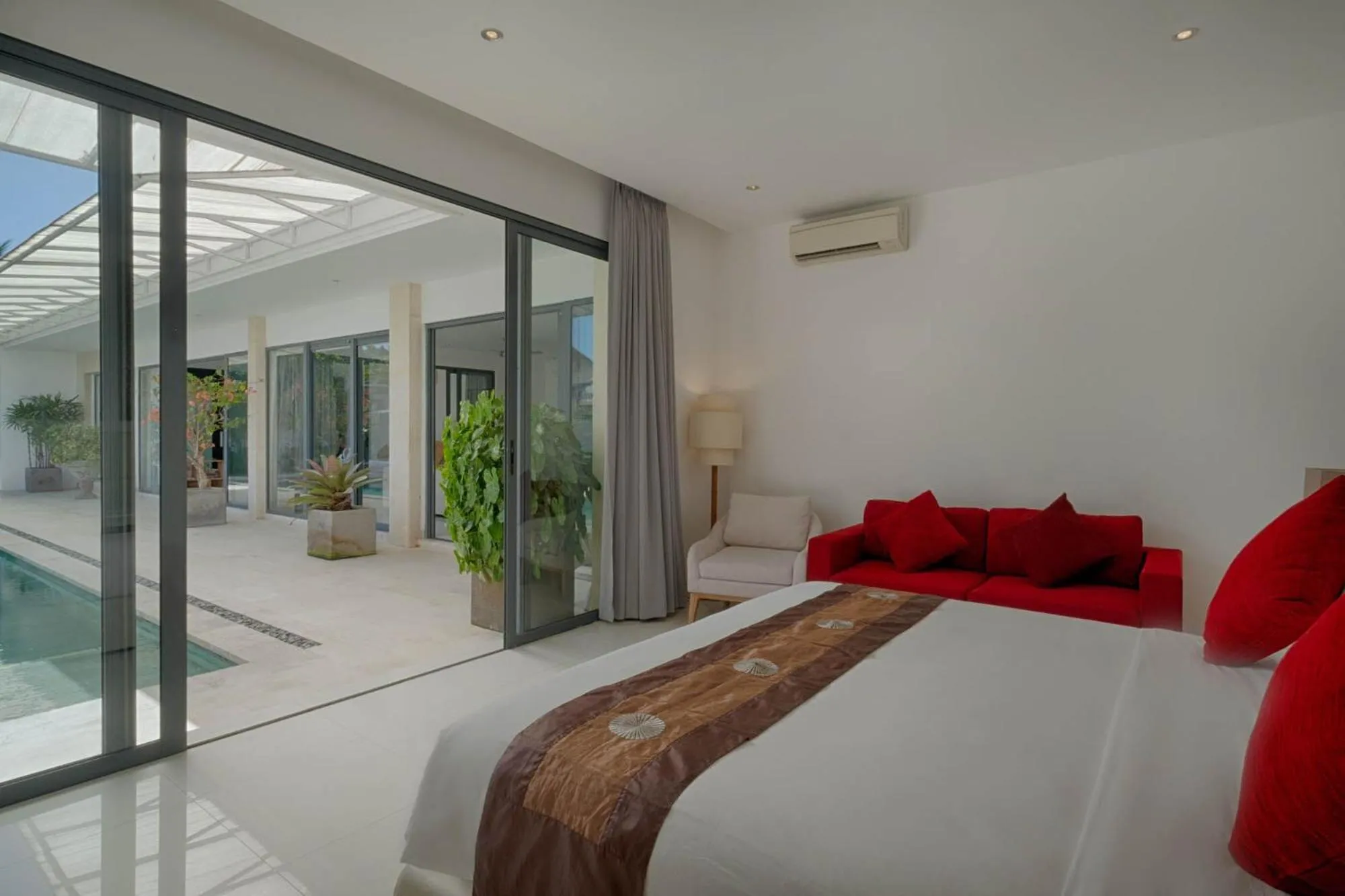 Bed in Canggu Villa by Sanga Sanga Hospitality