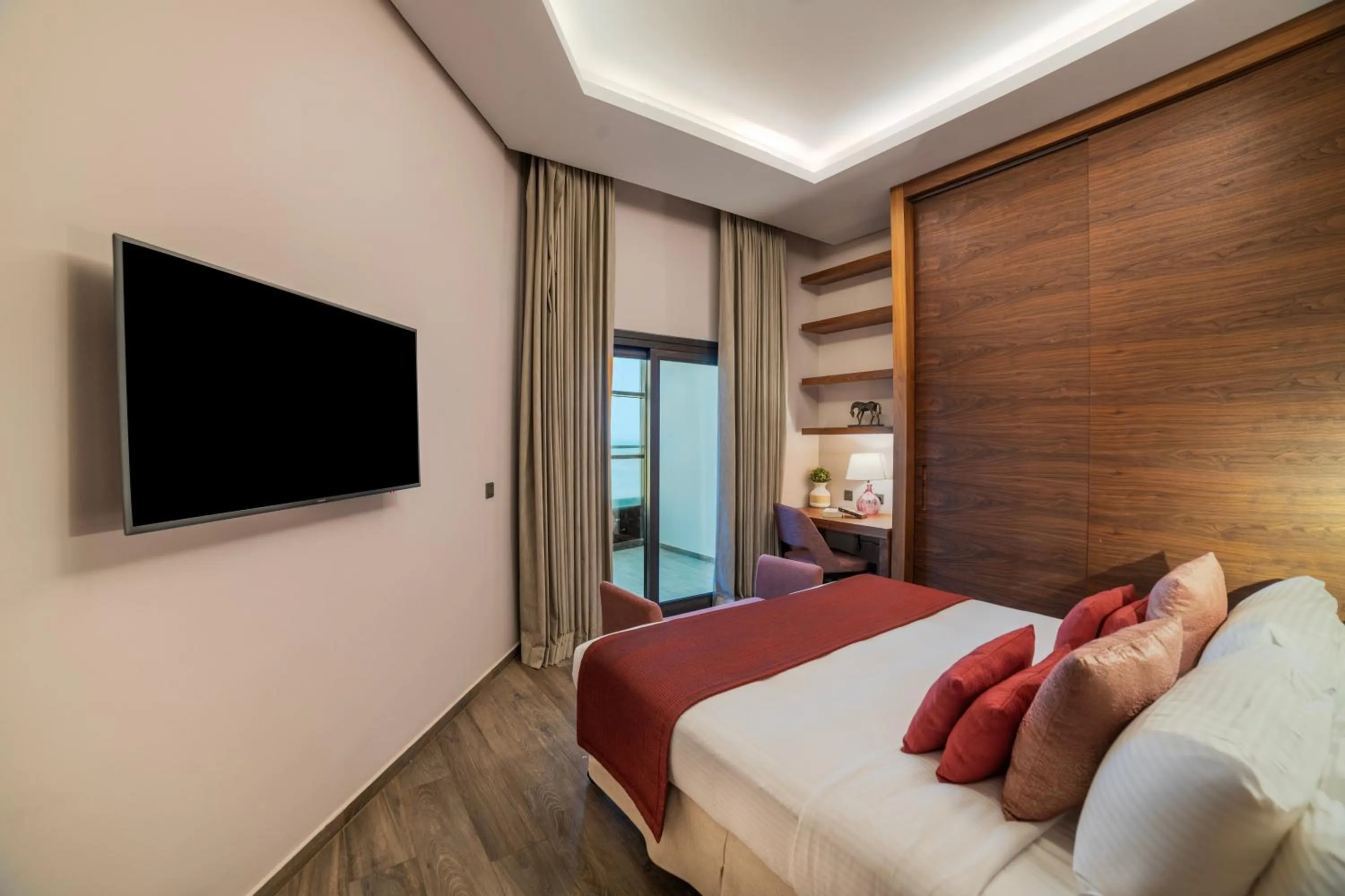 Bedroom, Bed in Ascott Corniche Al Khobar