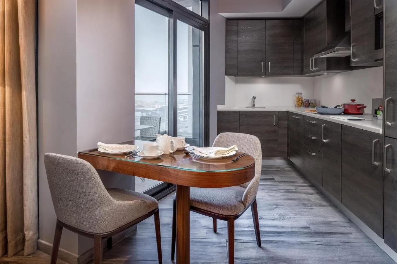 Kitchen or kitchenette in Ascott Corniche Al Khobar