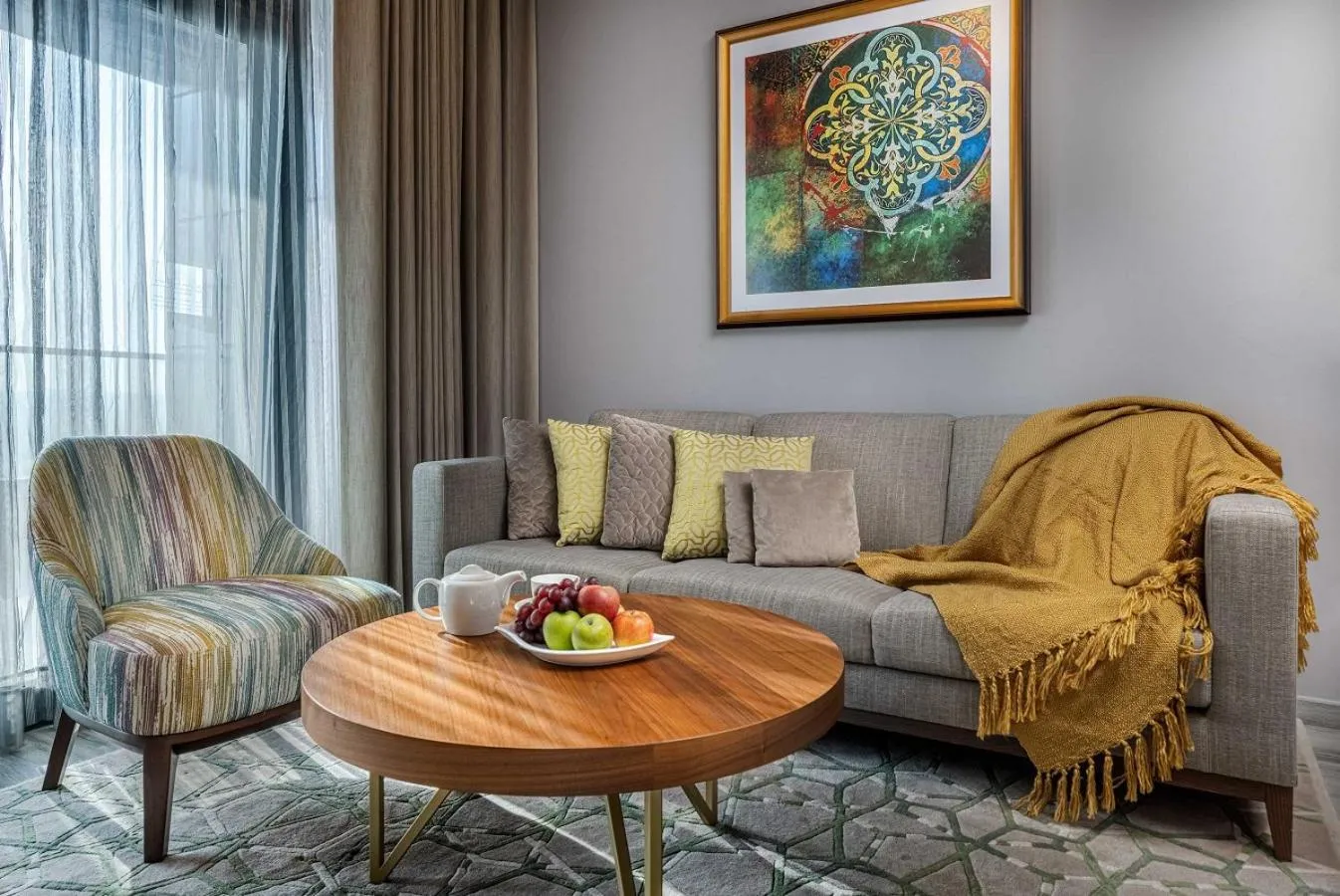 Living room in Ascott Corniche Al Khobar