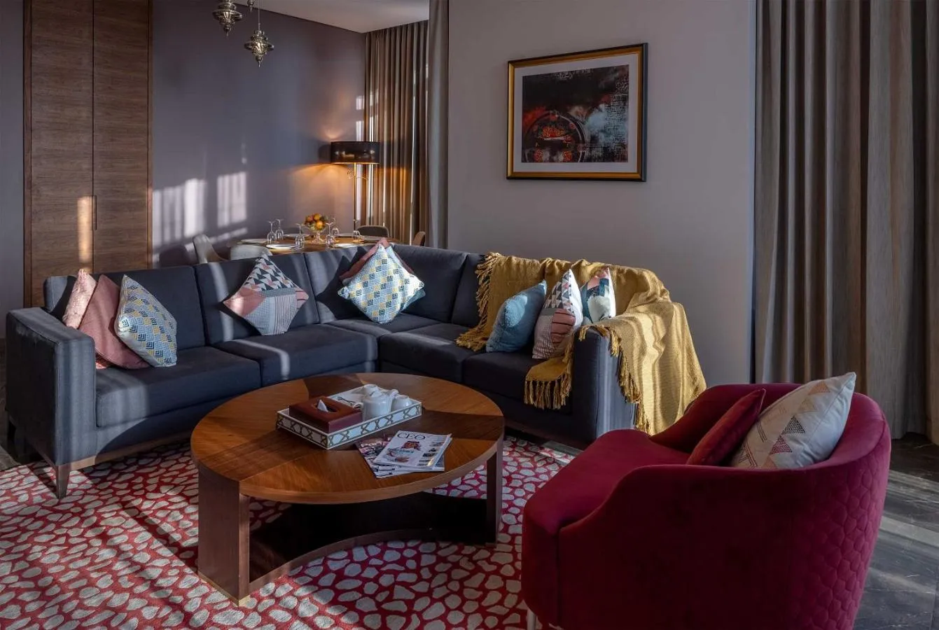 Living room in Ascott Corniche Al Khobar