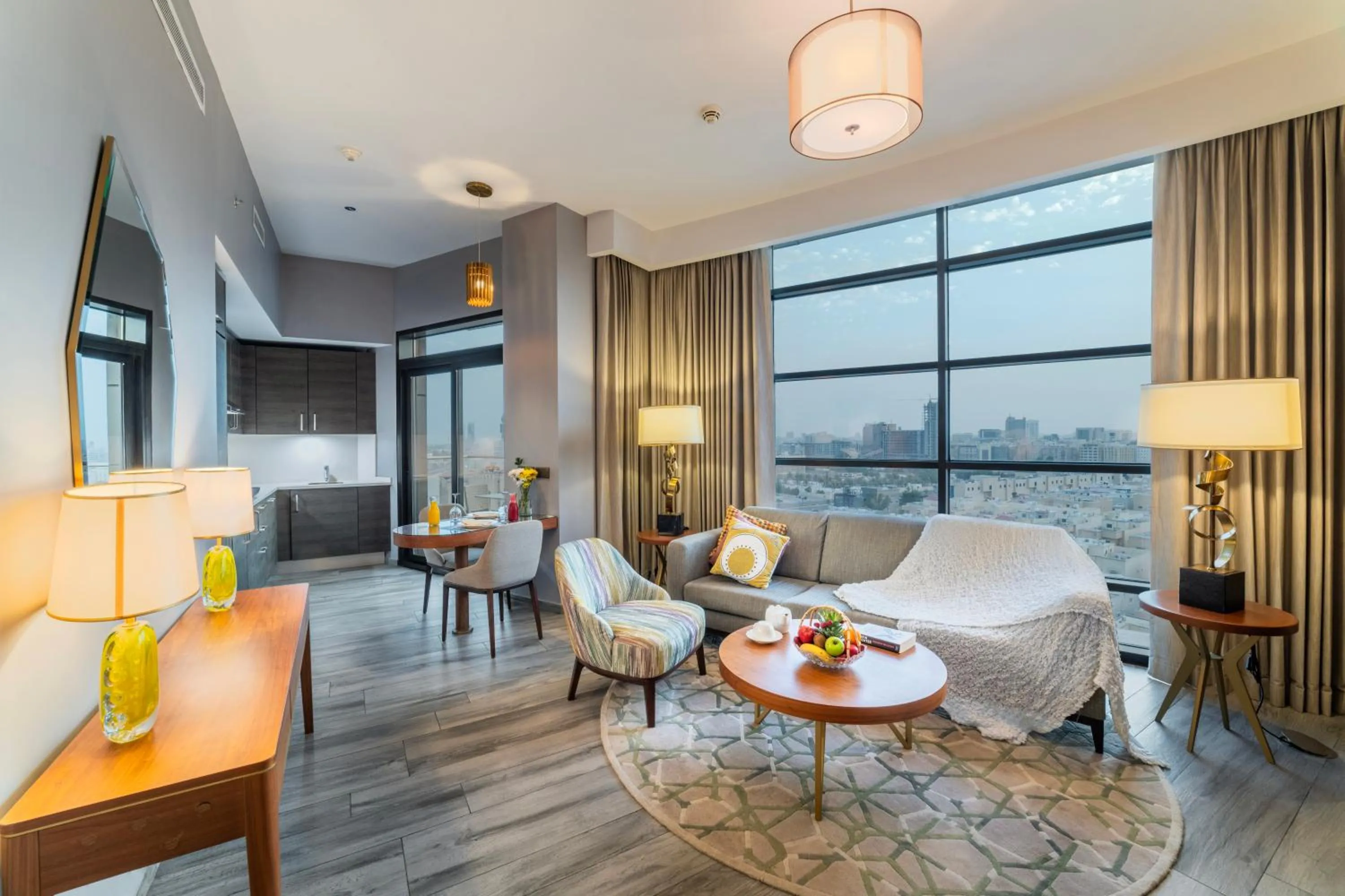 Living room in Ascott Corniche Al Khobar