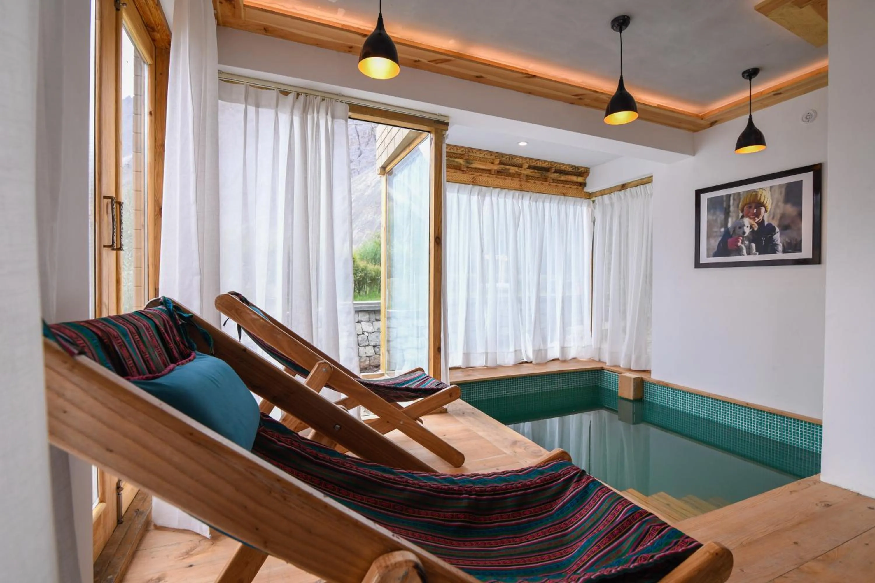 Sauna in Stone Hedge Hotel