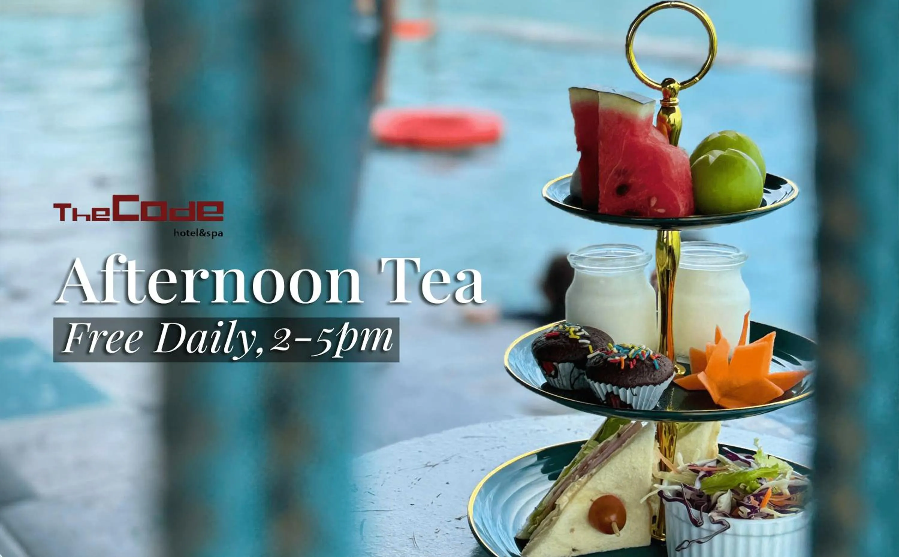 Food and drinks in The Code Hotel & Spa Da Nang - Complimentary Daily Afternoon Tea in Sky Bar