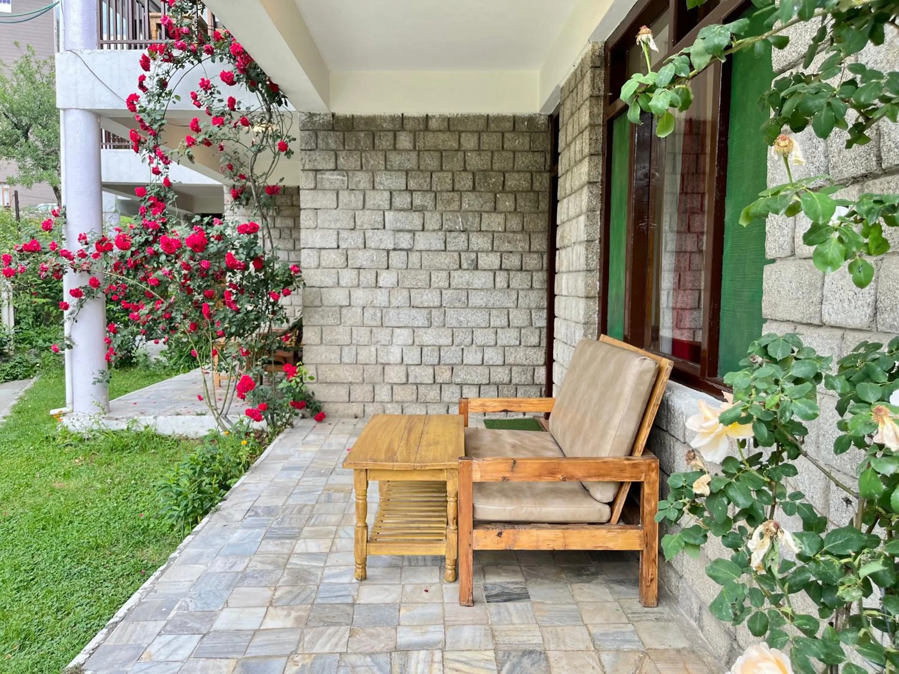 Patio in Tourist Hotel 10 minutes walking distance from the mall